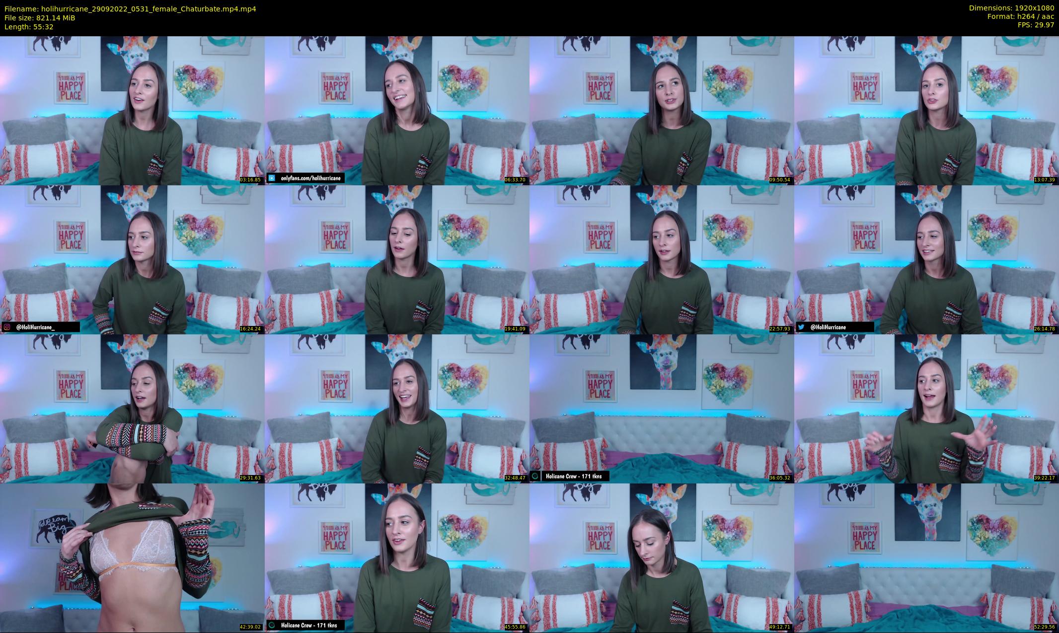holihurricane — 56 minute Chaturbate female cam show recording, 1080p, Sep 29, 2022