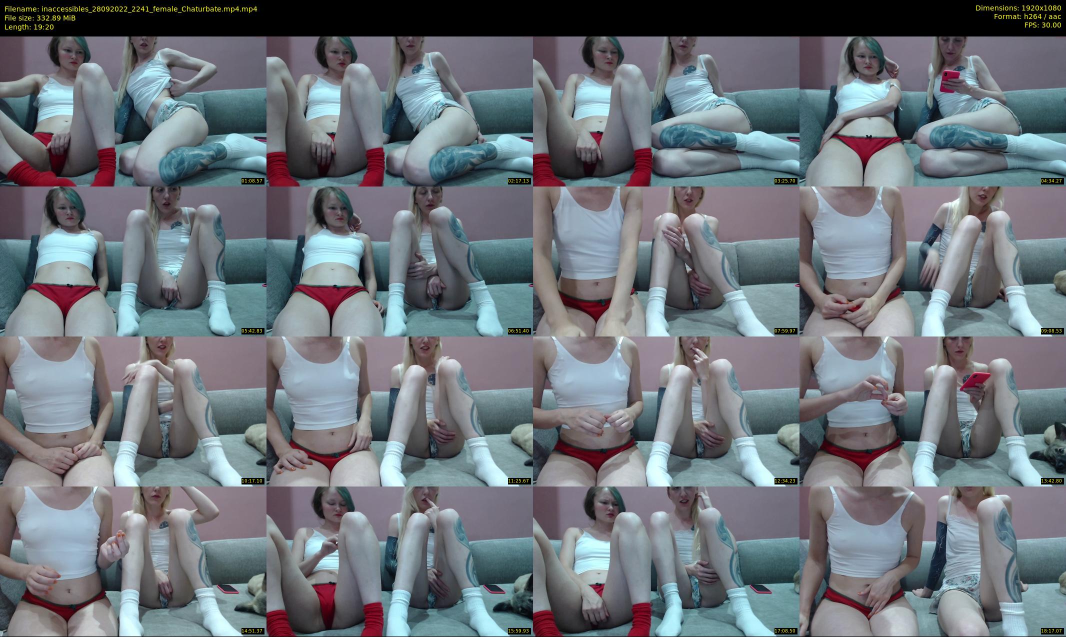 inaccessibles — 20 minute Chaturbate female cam show recording, 1080p, Sep 28, 2022