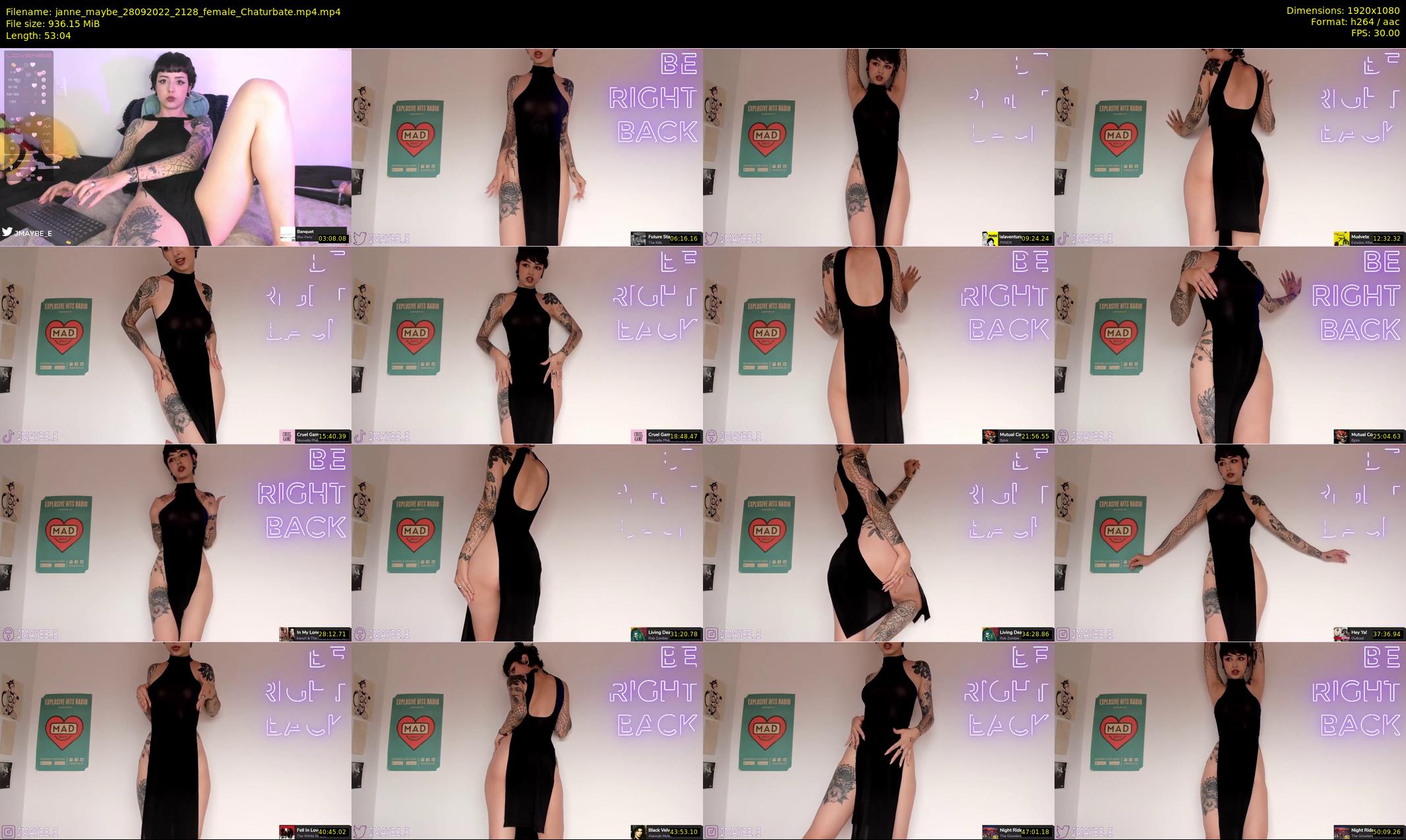 janne_maybe — 54 minute Chaturbate female cam show recording, 1080p, Sep 28, 2022
