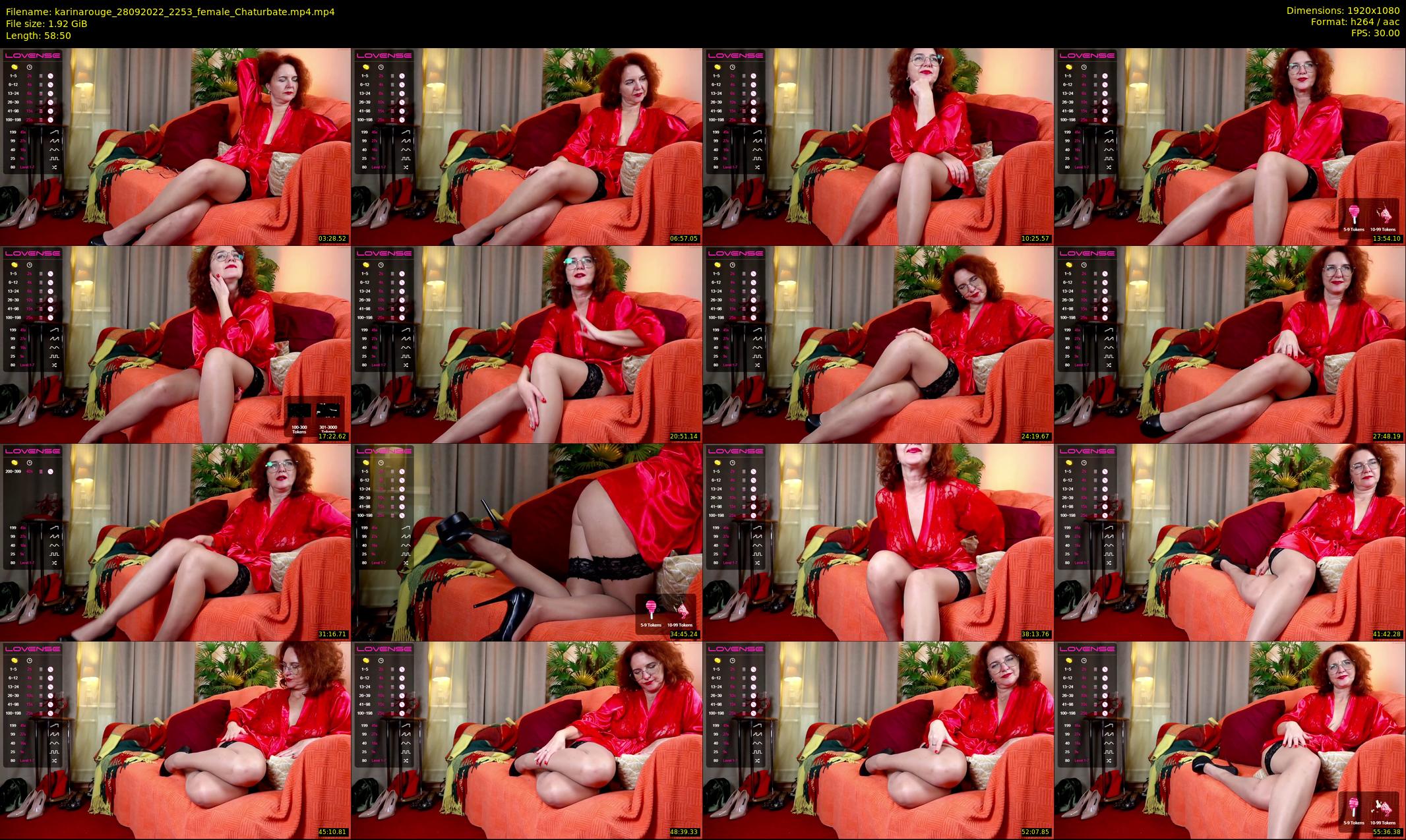 karinarouge — 59 minute Chaturbate female cam show recording, 1080p, Sep 28, 2022