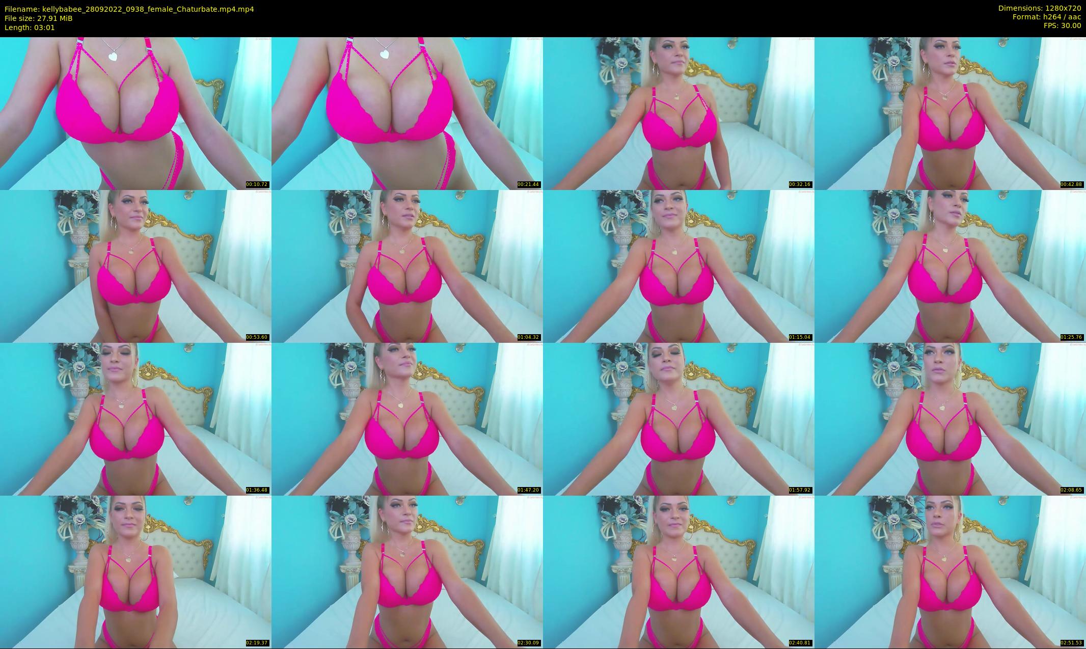 kellybabee — 4 minute Chaturbate female cam show recording, 720p, Sep 28, 2022