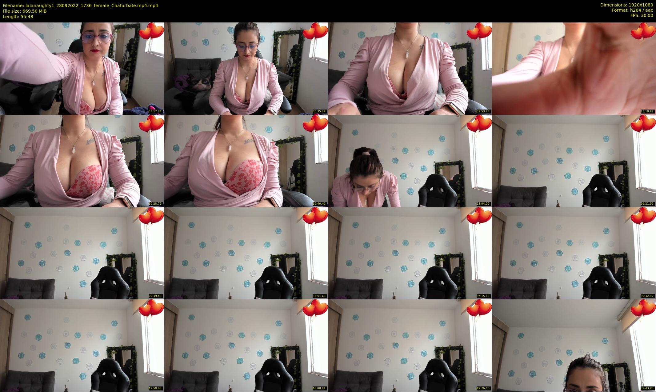 lalanaughty1 — 56 minute Chaturbate female cam show recording, 1080p, Sep 28, 2022