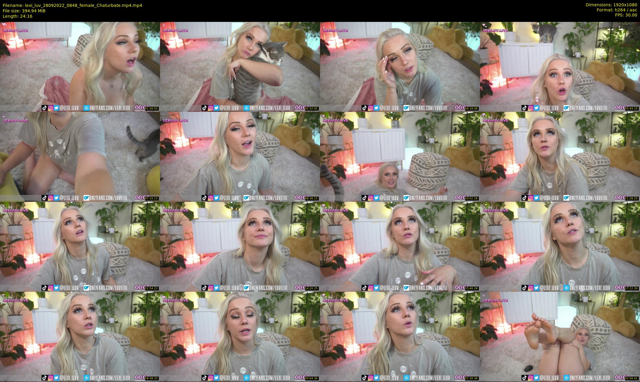 lexi_luv — 25 minute Chaturbate female cam show recording, 1080p, Sep 28, 2022