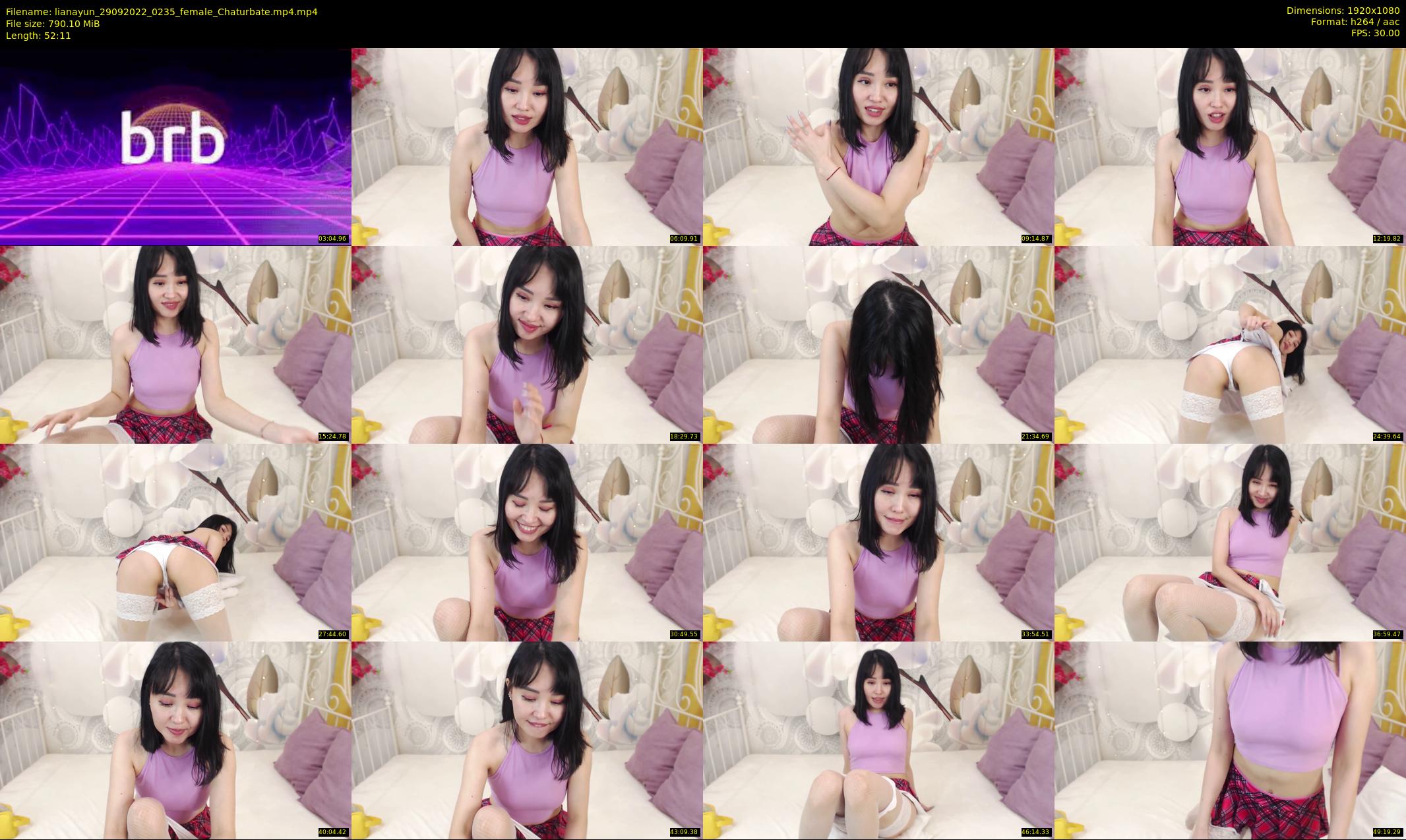 lianayun — 53 minute Chaturbate female cam show recording, 1080p, Sep 29, 2022