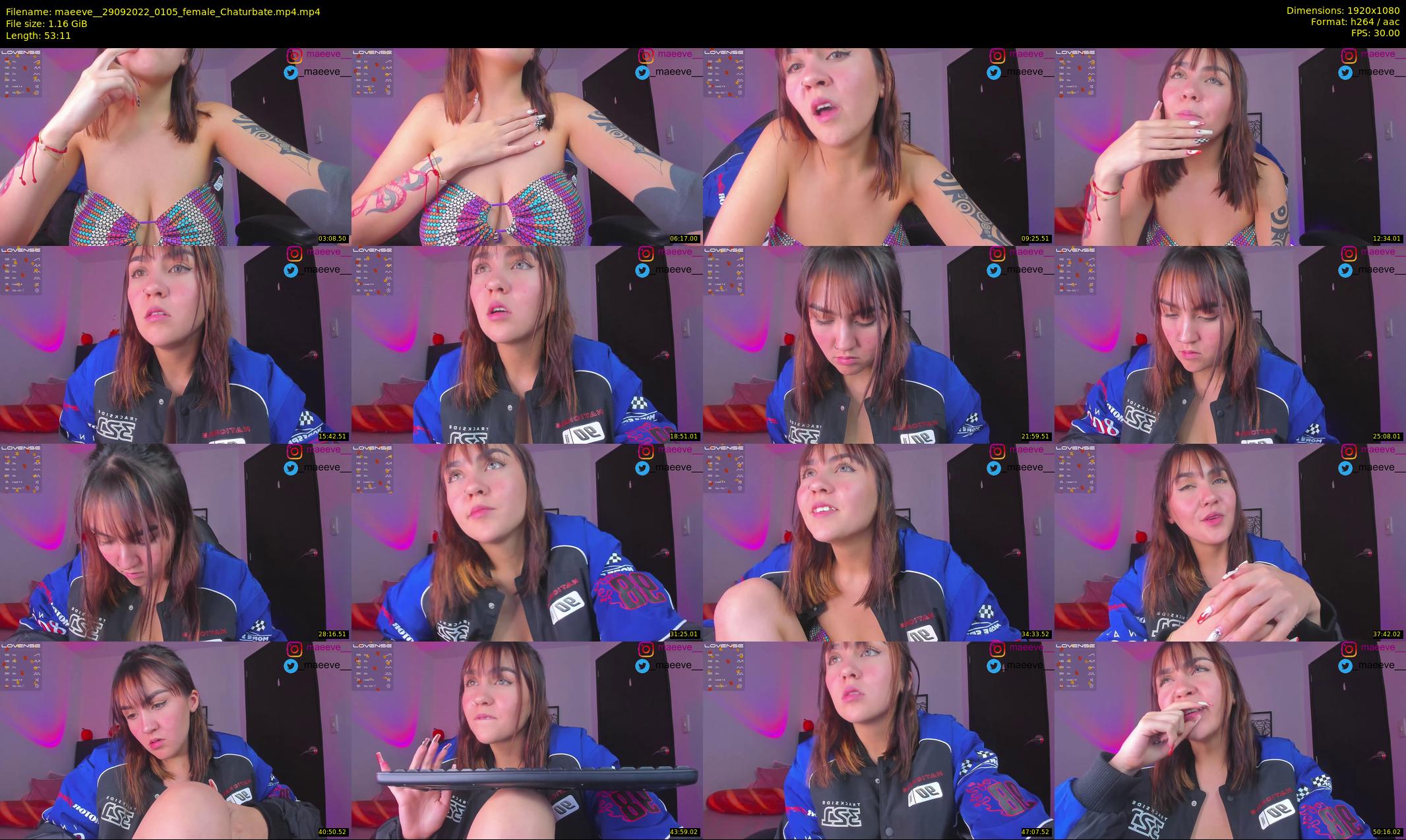 maeeve_ — 54 minute Chaturbate female cam show recording, 1080p, Sep 29, 2022