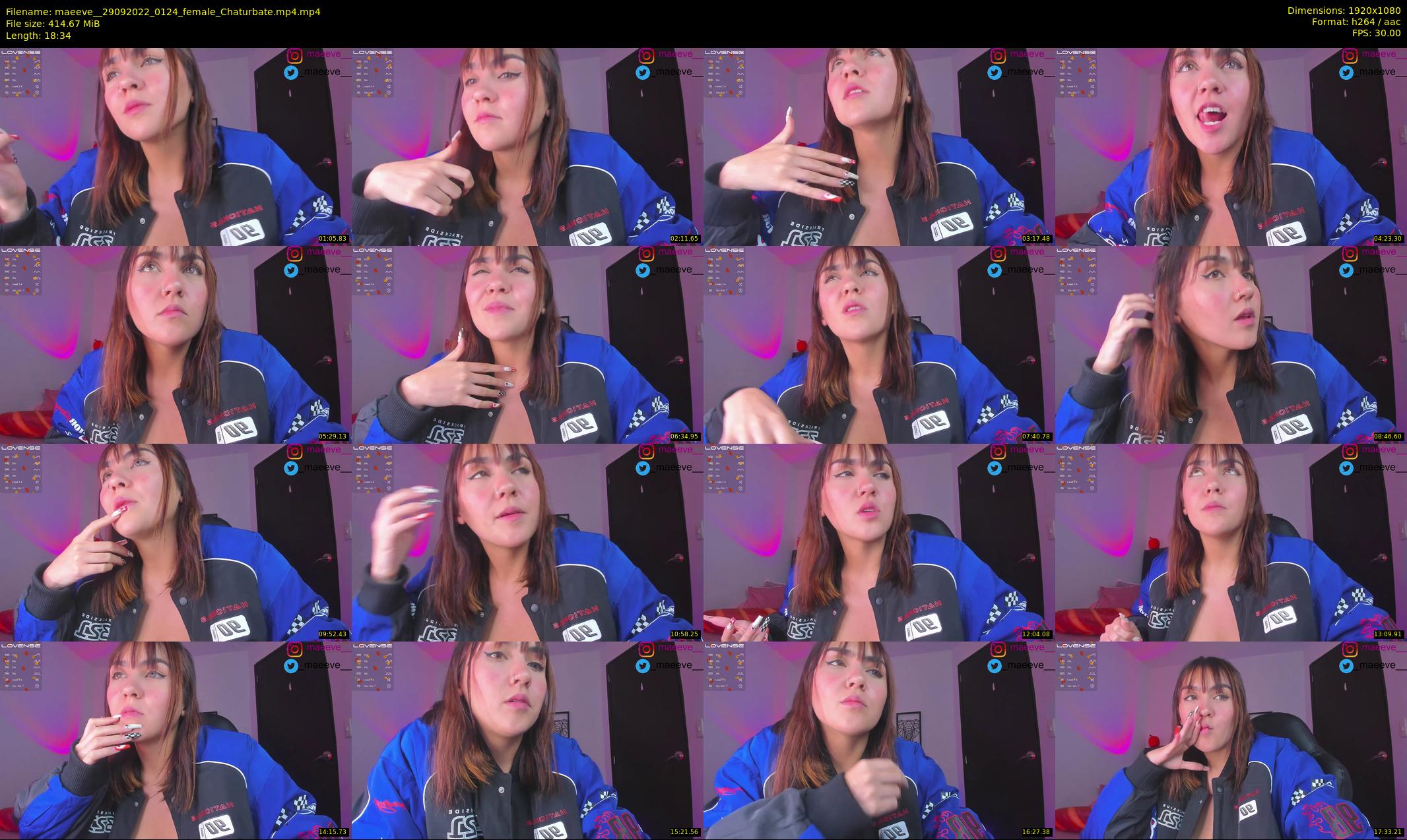 maeeve_ — 19 minute Chaturbate female cam show recording, 1080p, Sep 29, 2022