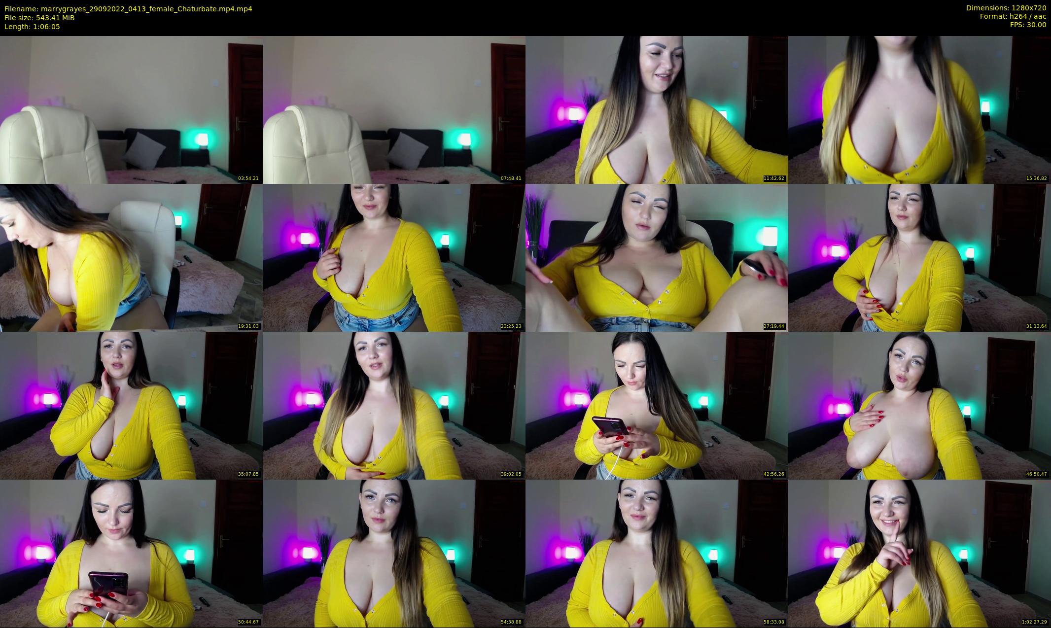 marrygrayes — 67 minute Chaturbate female cam show recording, 720p, Sep 29, 2022