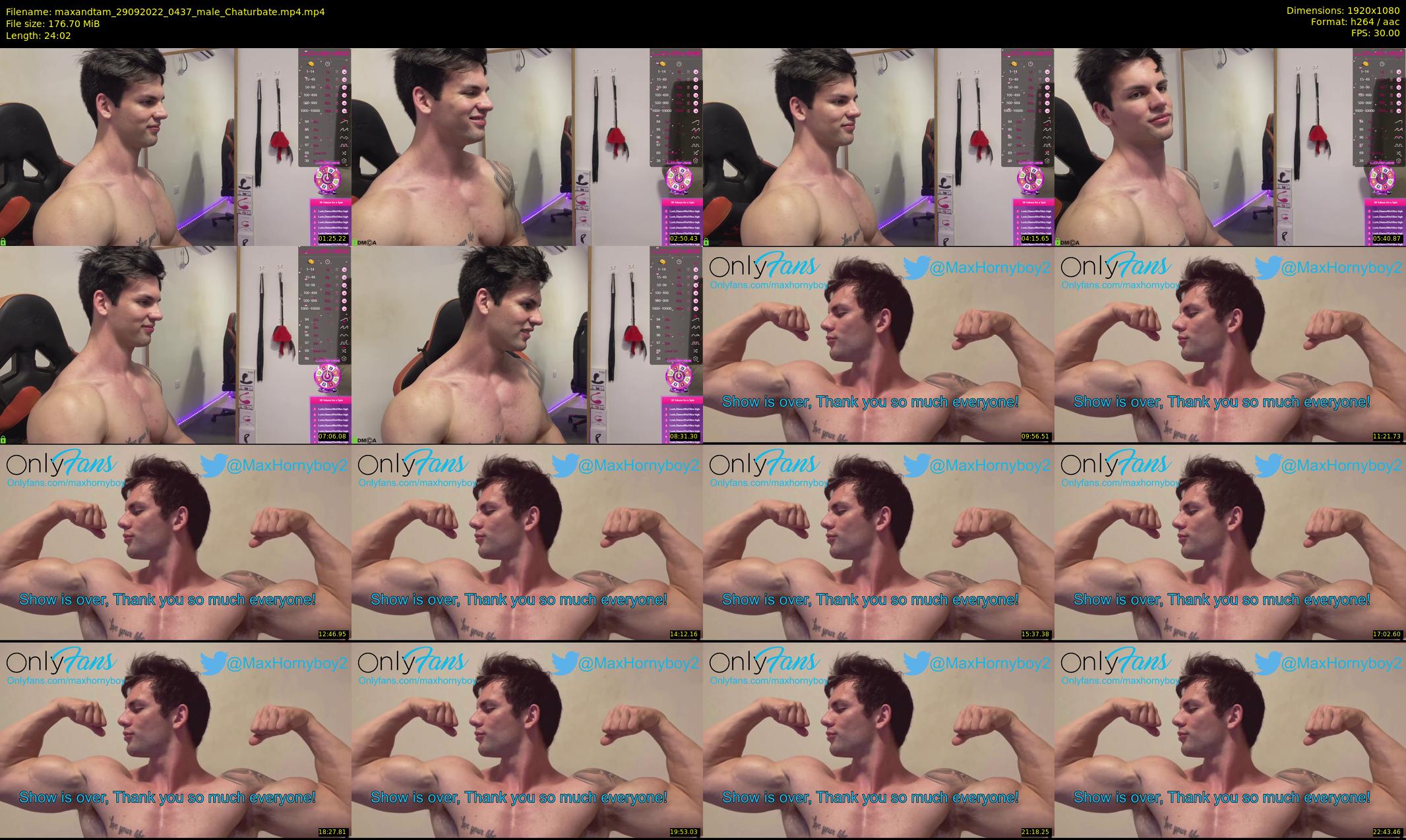 maxandtam — 25 minute Chaturbate couple cam show recording, 1080p, Sep 29, 2022