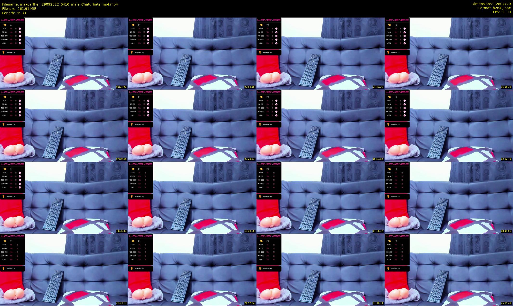 maxcarther — 27 minute Chaturbate male cam show recording, 720p, Sep 29, 2022