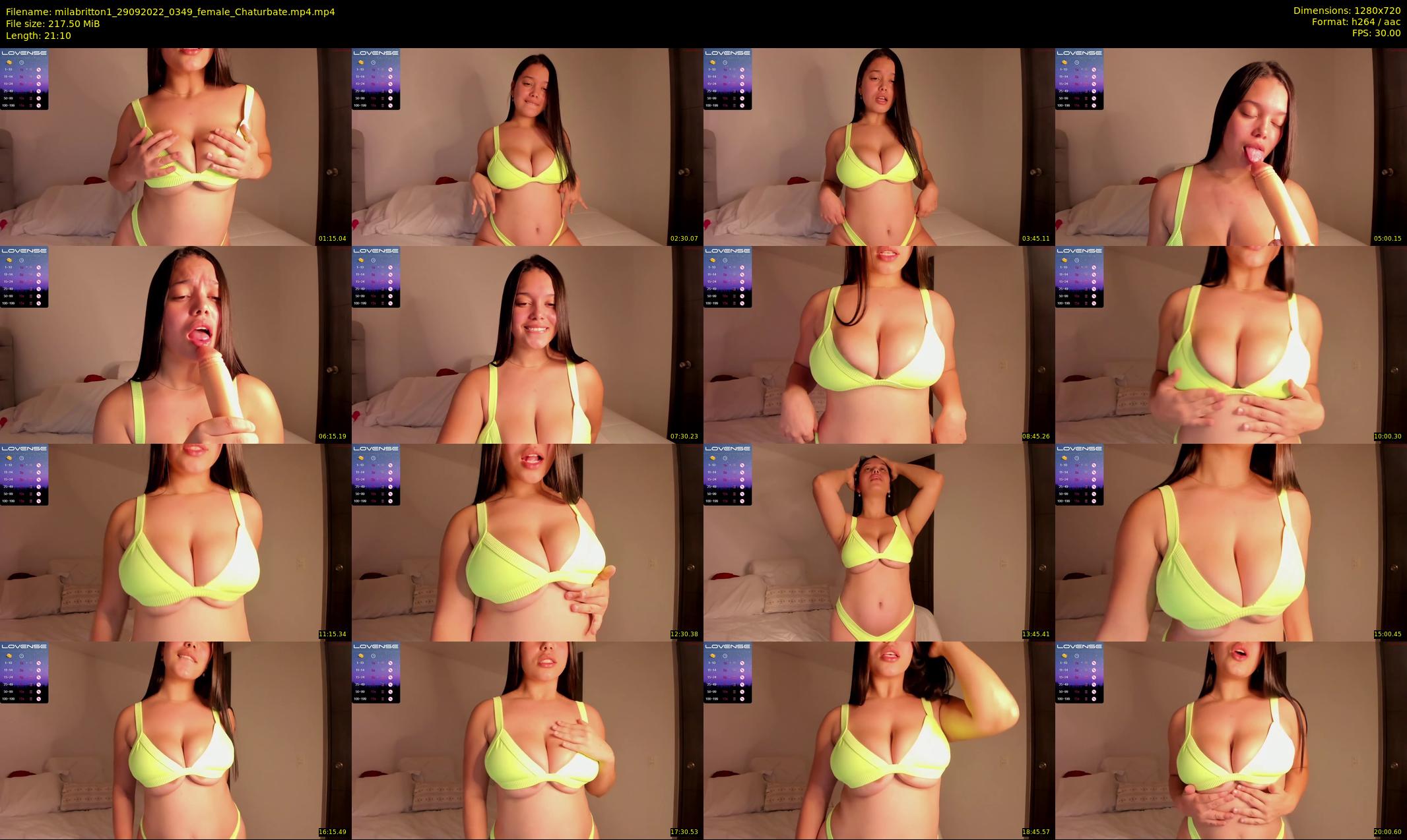milabritton1 — 22 minute Chaturbate female cam show recording, 720p, Sep 29, 2022
