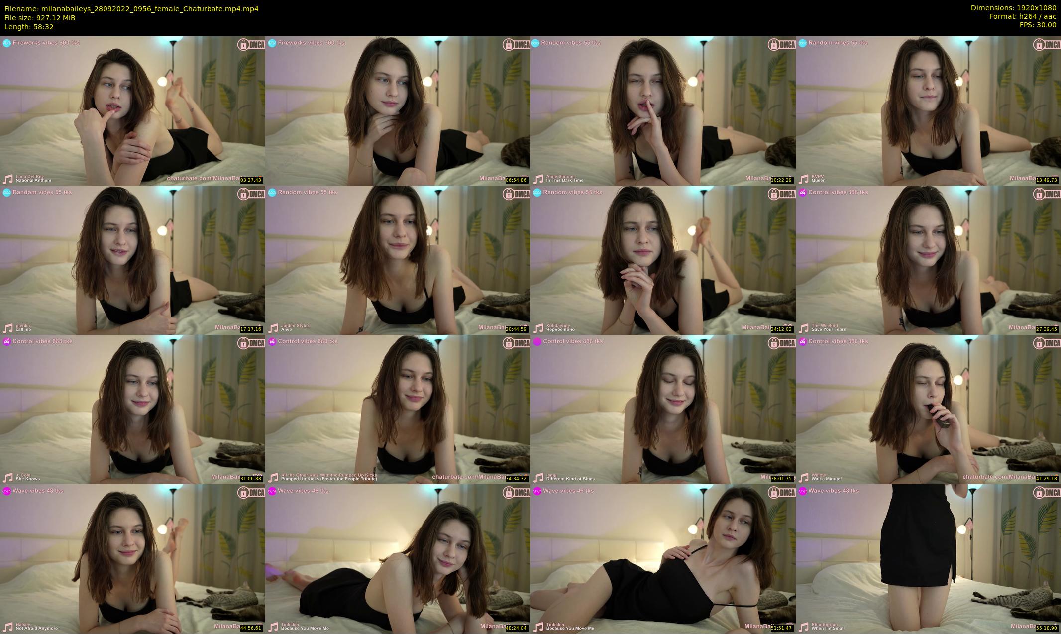 milanabaileys — 59 minute Chaturbate female cam show recording, 1080p, Sep 28, 2022