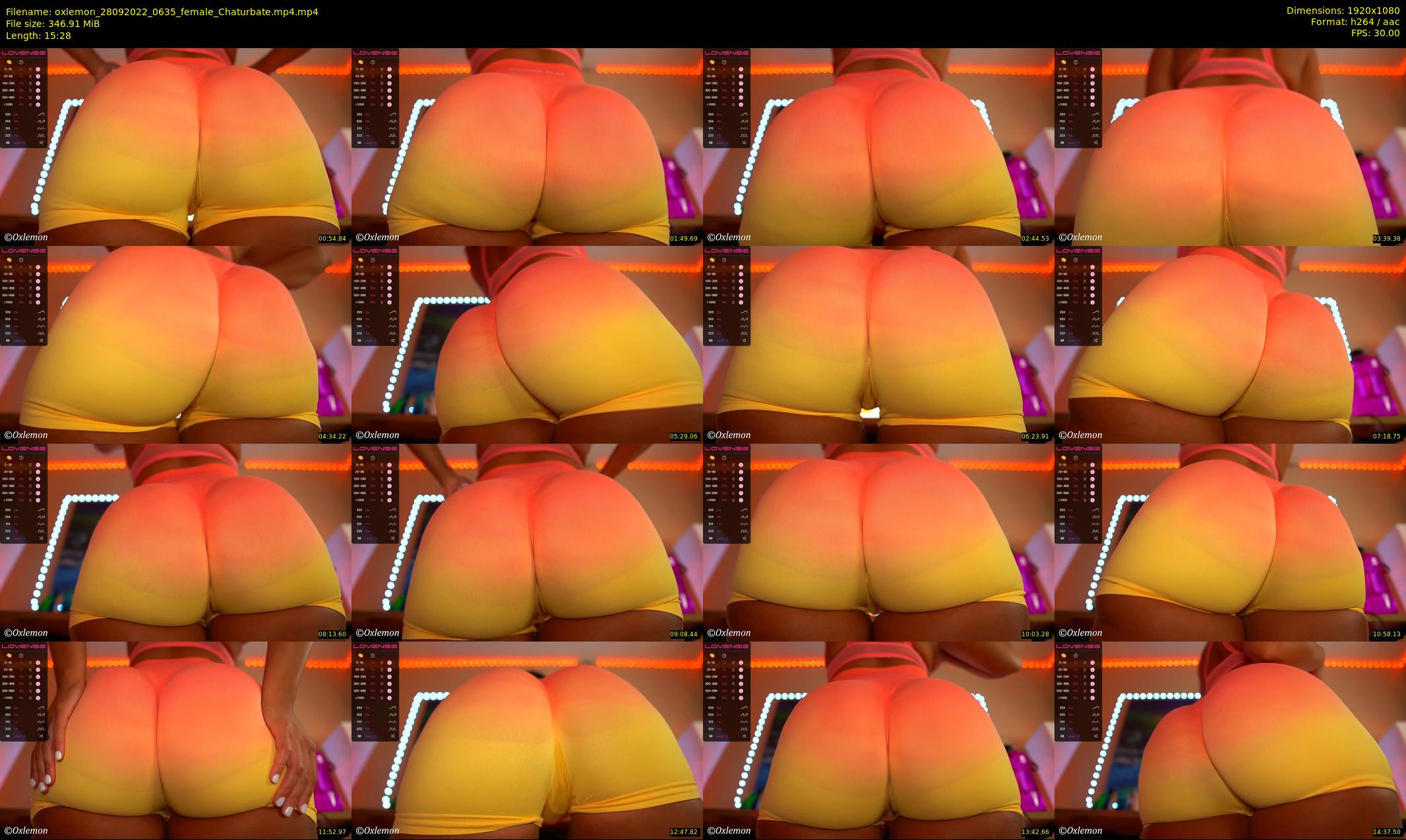 oxlemon — 16 minute Chaturbate female cam show recording, 1080p, Sep 28, 2022