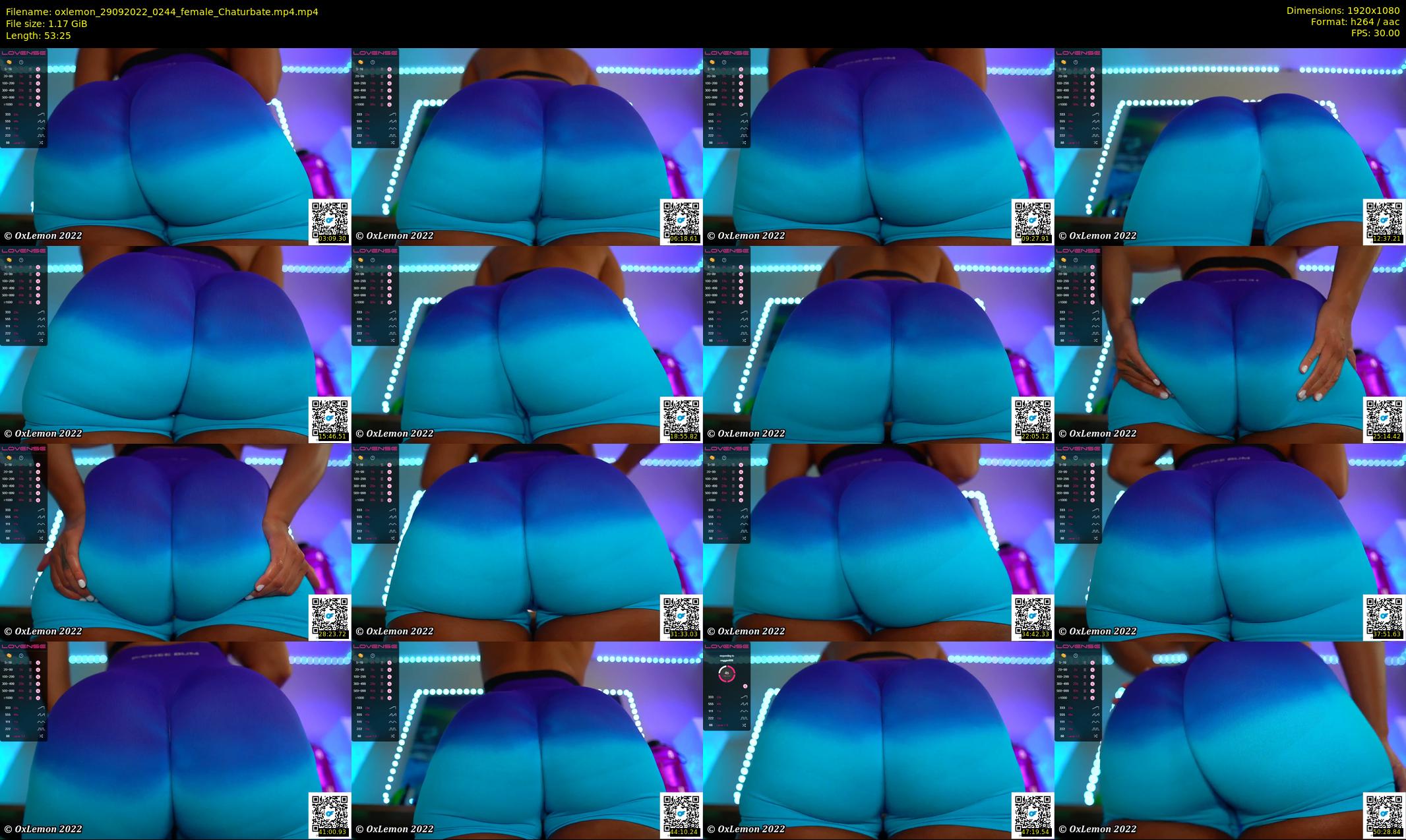 oxlemon — 54 minute Chaturbate female cam show recording, 1080p, Sep 29, 2022