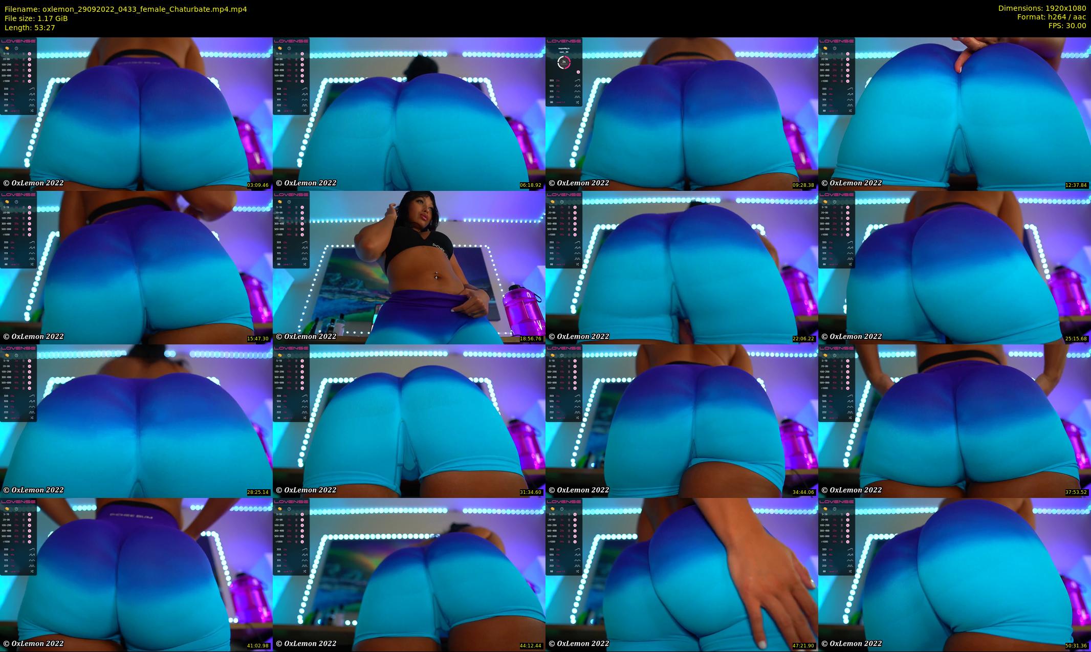 oxlemon — 54 minute Chaturbate female cam show recording, 1080p, Sep 29, 2022