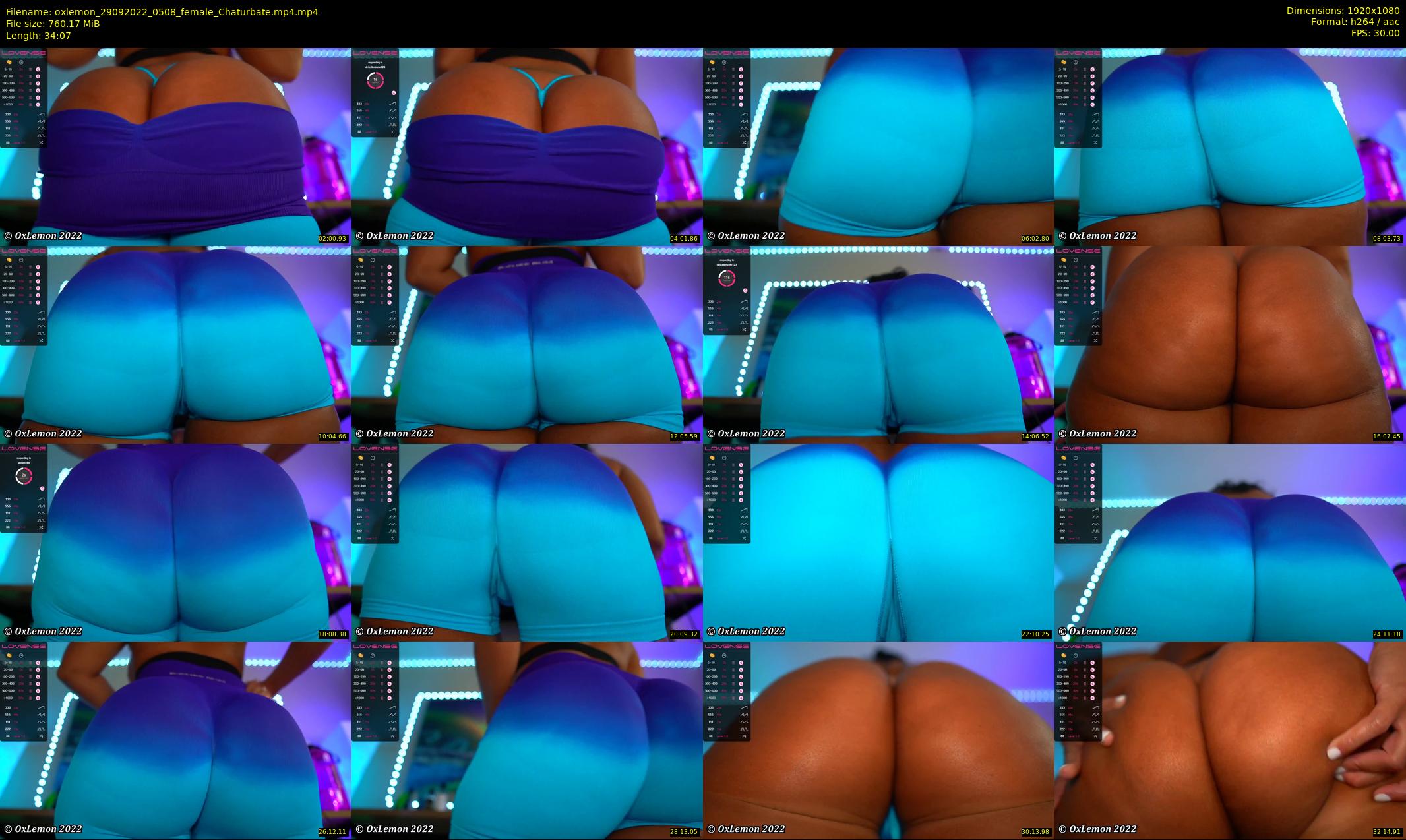 oxlemon — 35 minute Chaturbate female cam show recording, 1080p, Sep 29, 2022