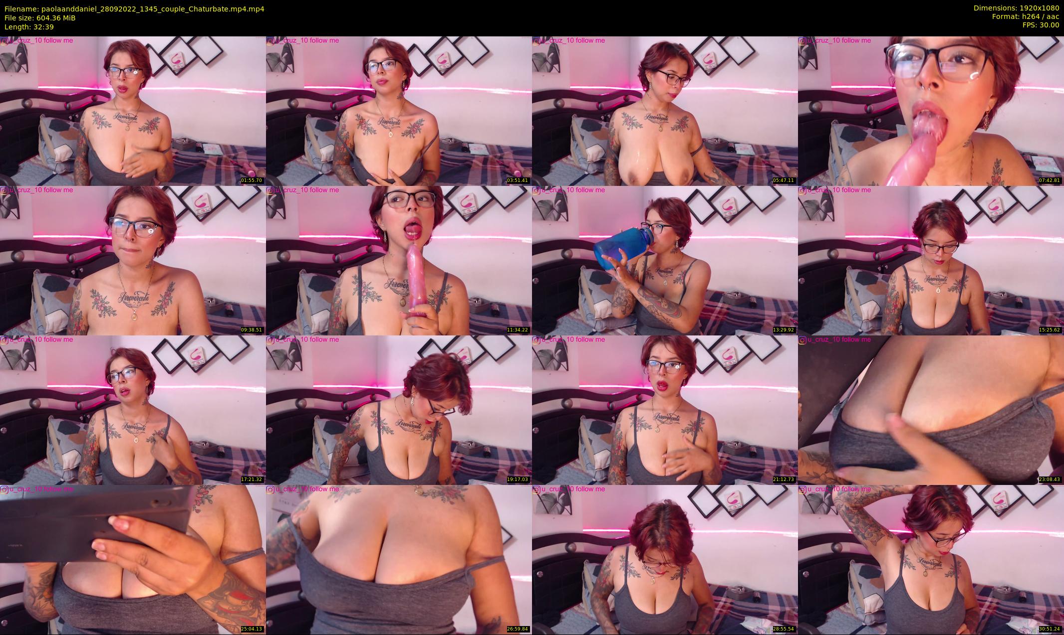 paolaanddaniel — 33 minute Chaturbate couple cam show recording, 1080p, Sep 28, 2022