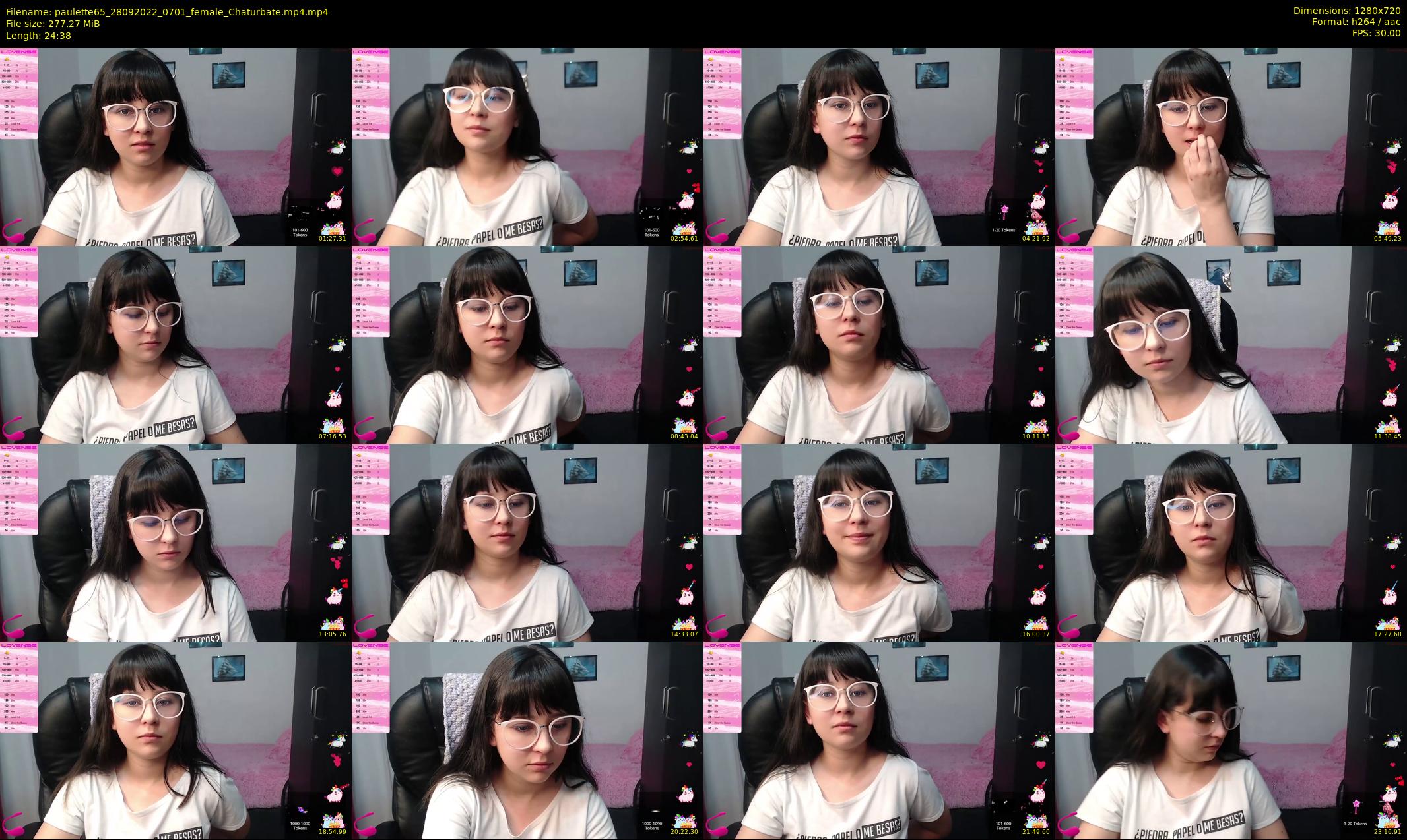 paulette65 — 25 minute Chaturbate female cam show recording, 720p, Sep 28, 2022
