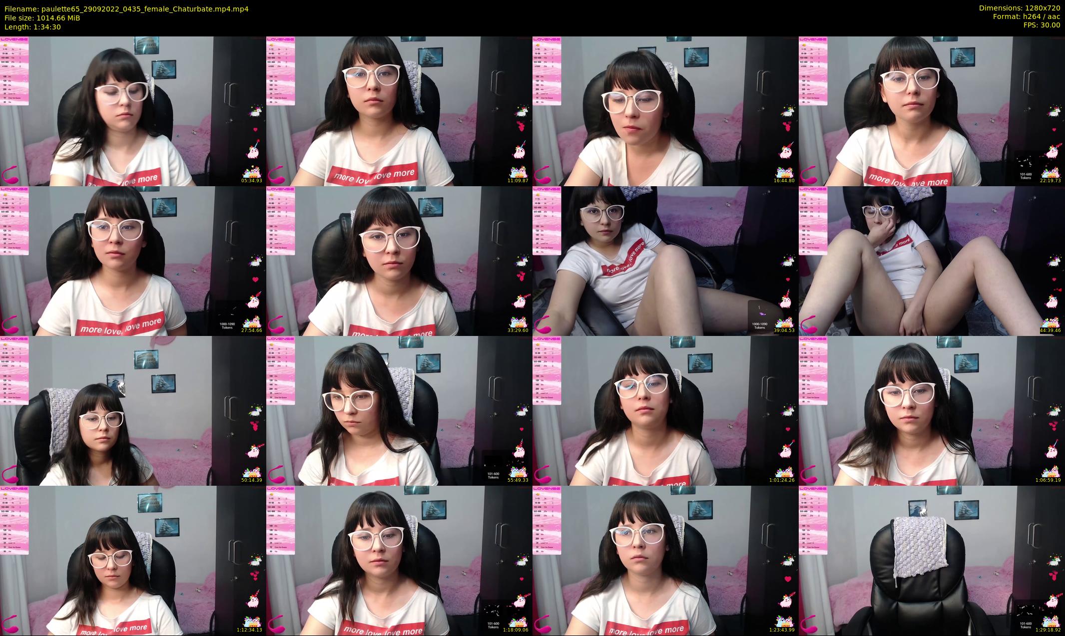 paulette65 — 95 minute Chaturbate female cam show recording, 720p, Sep 29, 2022