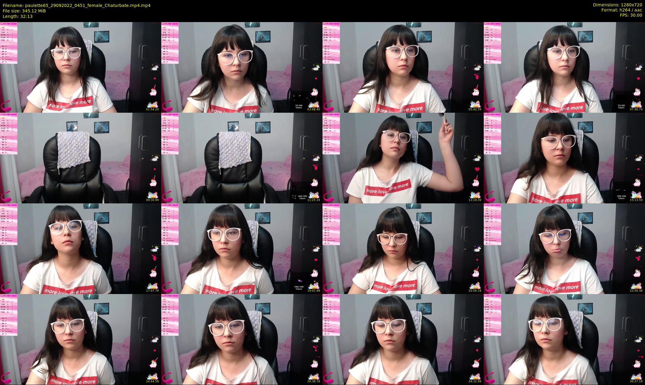 paulette65 — 33 minute Chaturbate female cam show recording, 720p, Sep 29, 2022
