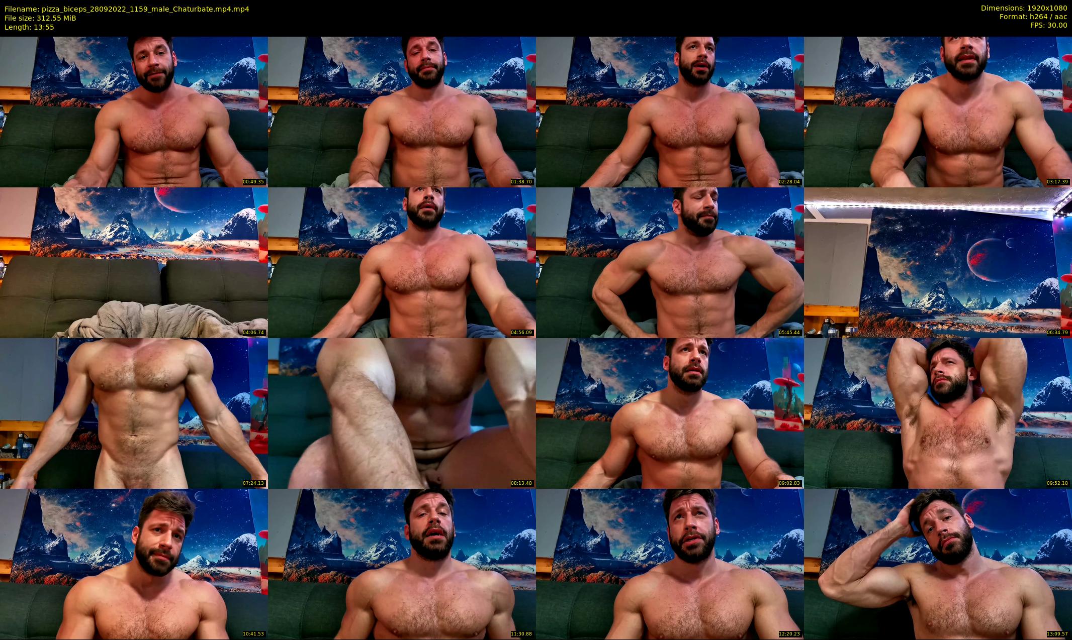 pizza_biceps — 14 minute Chaturbate male cam show recording, 1080p, Sep 28, 2022