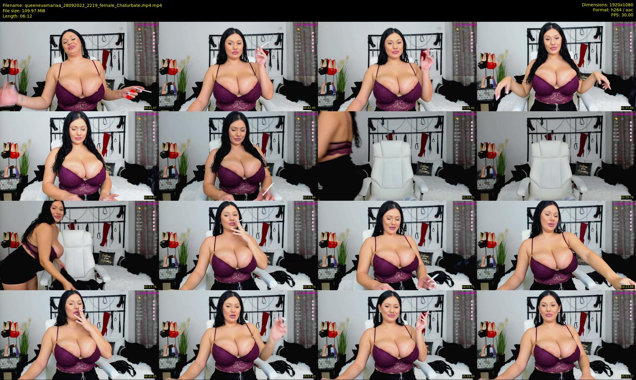 queenevamariaa — 7 minute Chaturbate female cam show recording, 1080p, Sep 28, 2022