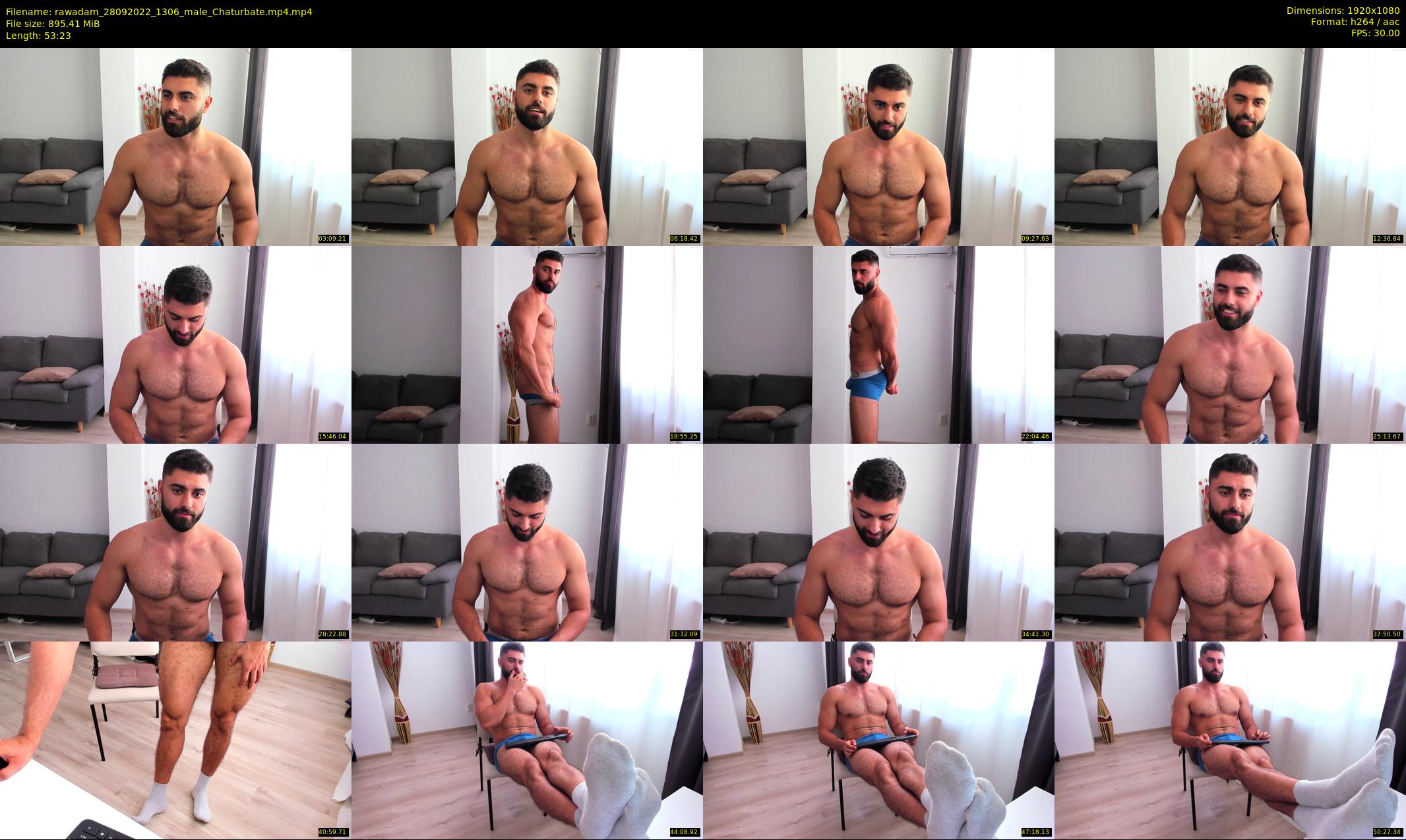 rawadam — 54 minute Chaturbate male cam show recording, 1080p, Sep 28, 2022