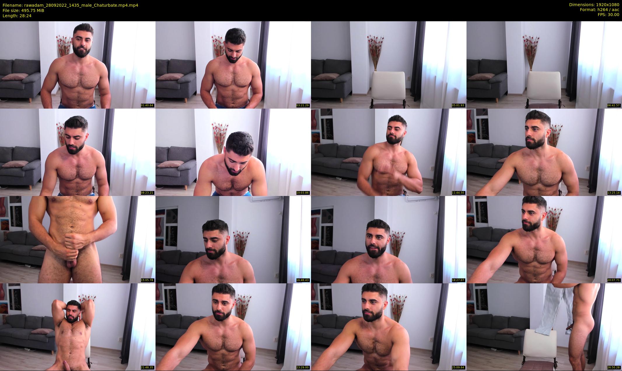 rawadam — 29 minute Chaturbate male cam show recording, 1080p, Sep 28, 2022