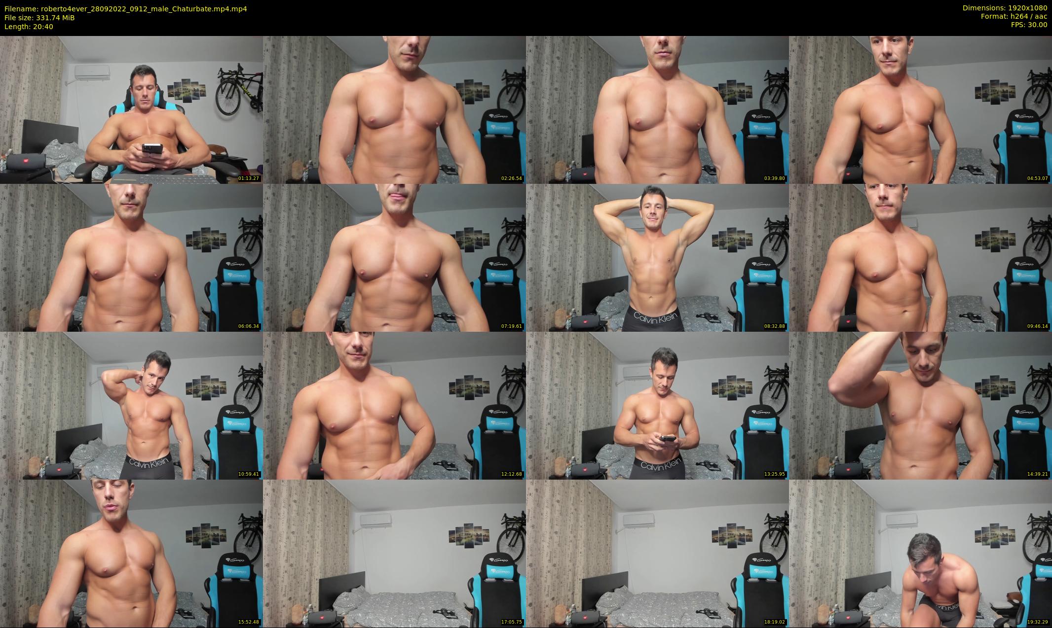 roberto4ever — 21 minute Chaturbate male cam show recording, 1080p, Sep 28, 2022