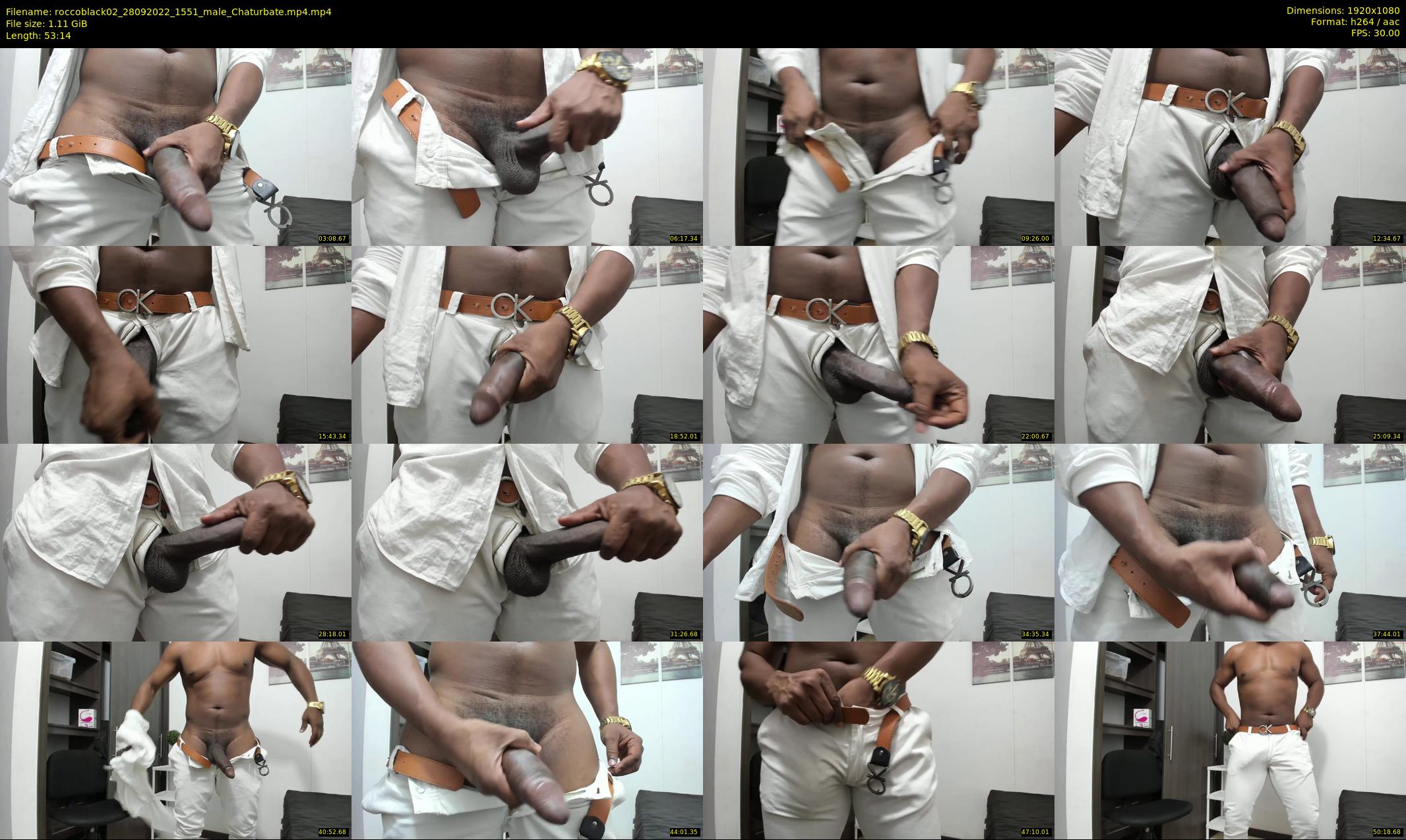 roccoblack02 — 54 minute Chaturbate male cam show recording, 1080p, Sep 28, 2022