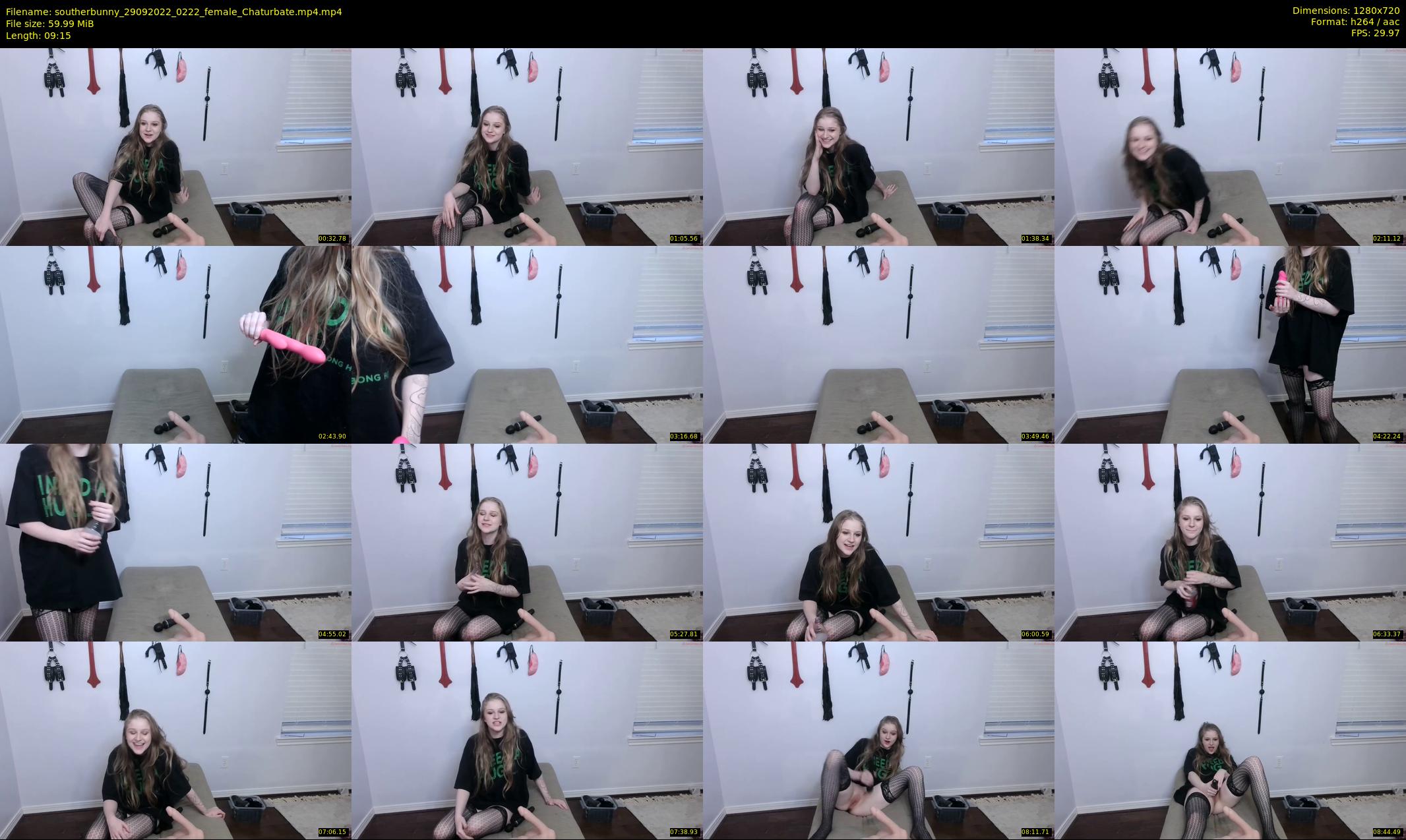 southerbunny — 10 minute Chaturbate female cam show recording, 720p, Sep 29, 2022