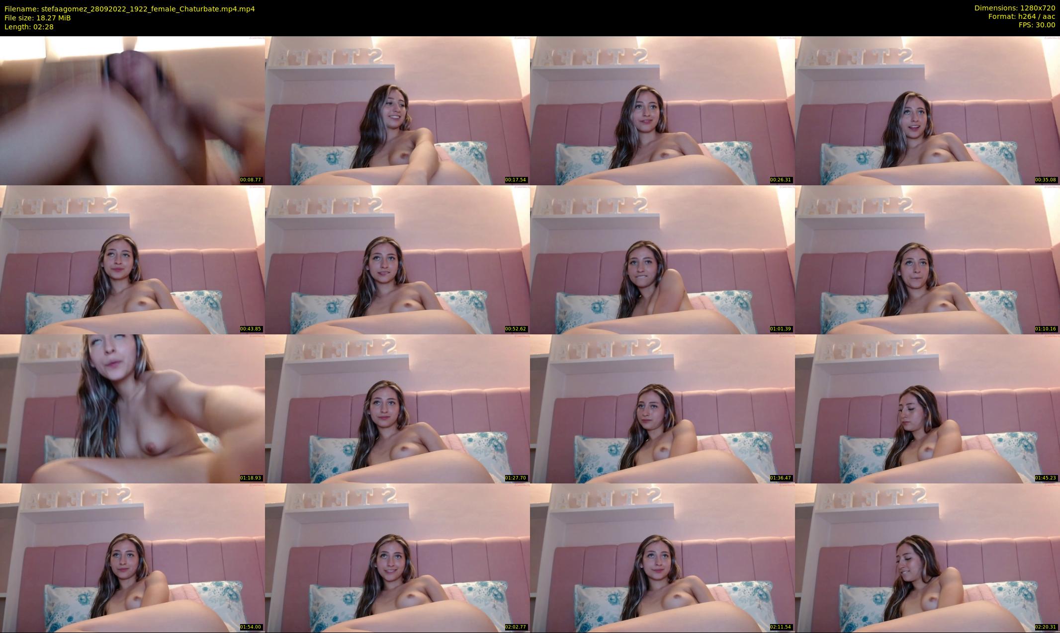 stefaagomez — 3 minute Chaturbate female cam show recording, 720p, Sep 28, 2022