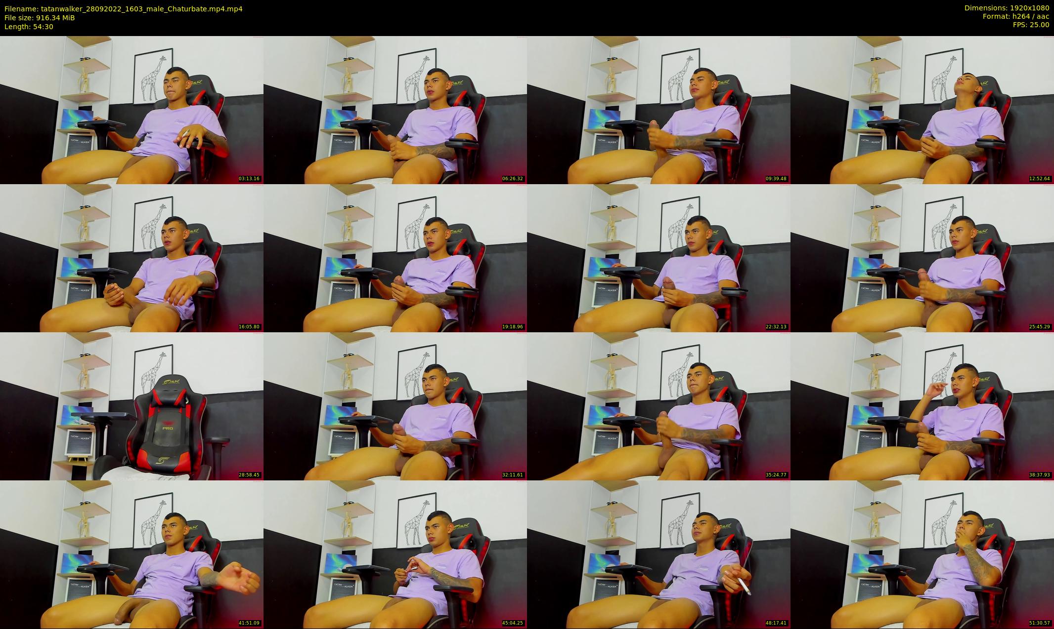 tatanwalker — 55 minute Chaturbate male cam show recording, 1080p, Sep 28, 2022
