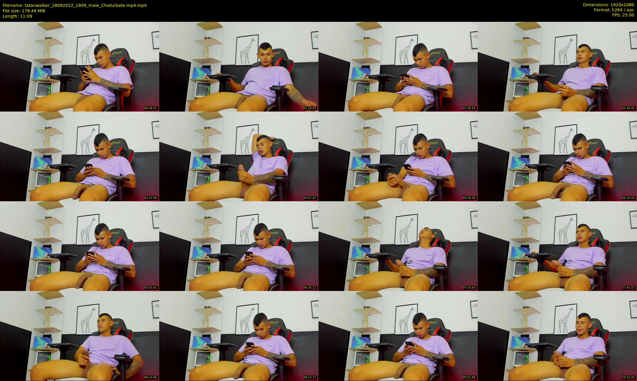 tatanwalker — 12 minute Chaturbate male cam show recording, 1080p, Sep 28, 2022