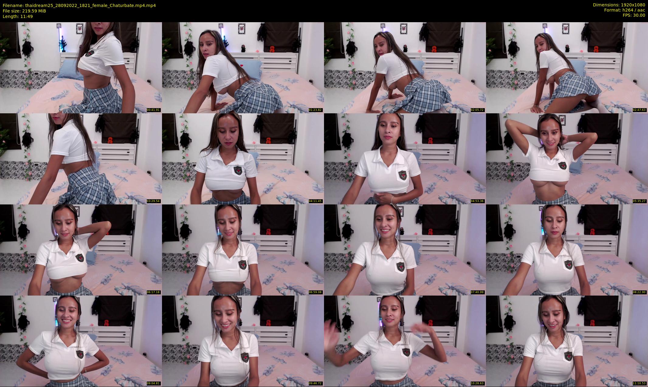 thaidream25 — 12 minute Chaturbate female cam show recording, 1080p, Sep 28, 2022