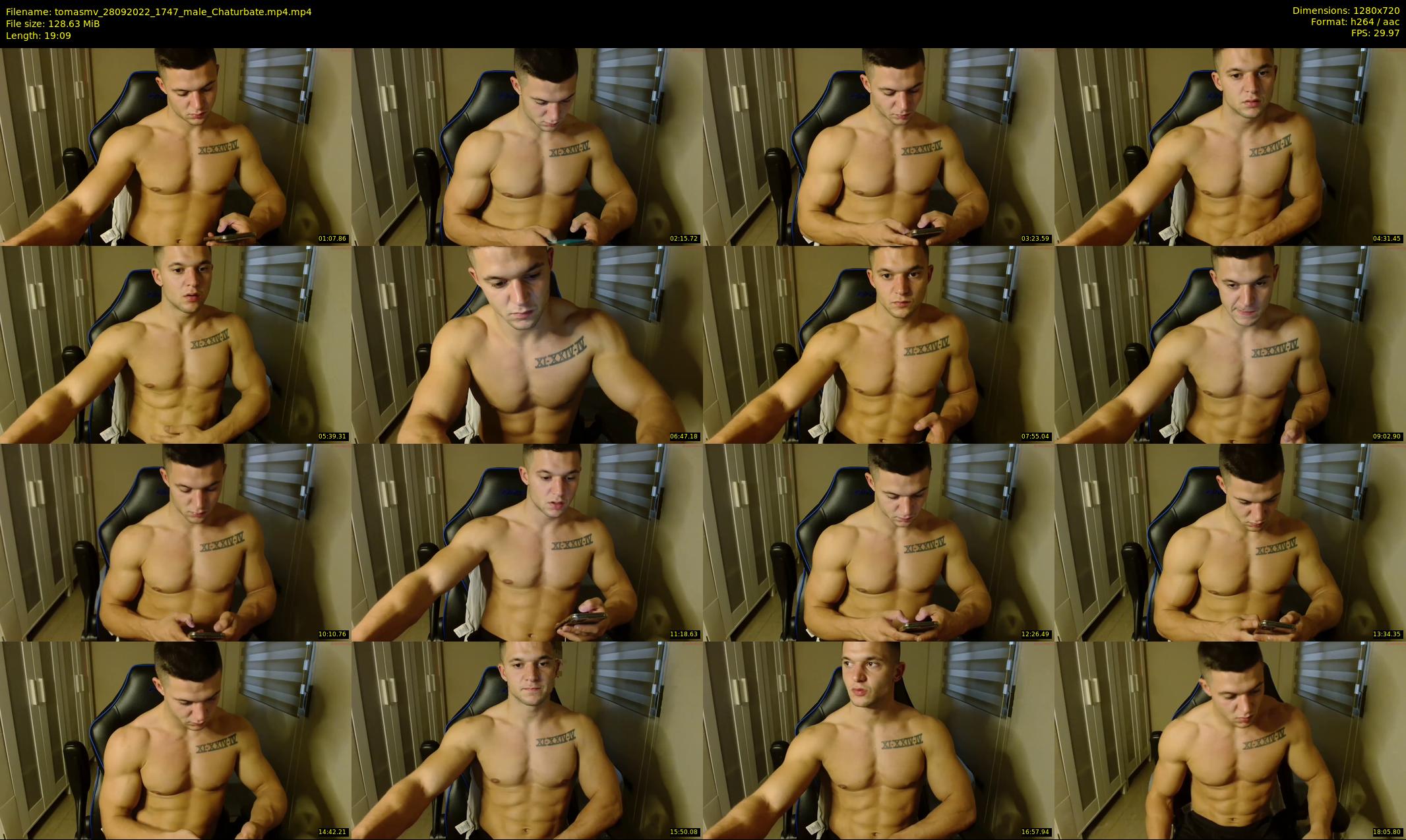 tomasmv — 20 minute Chaturbate male cam show recording, 720p, Sep 28, 2022