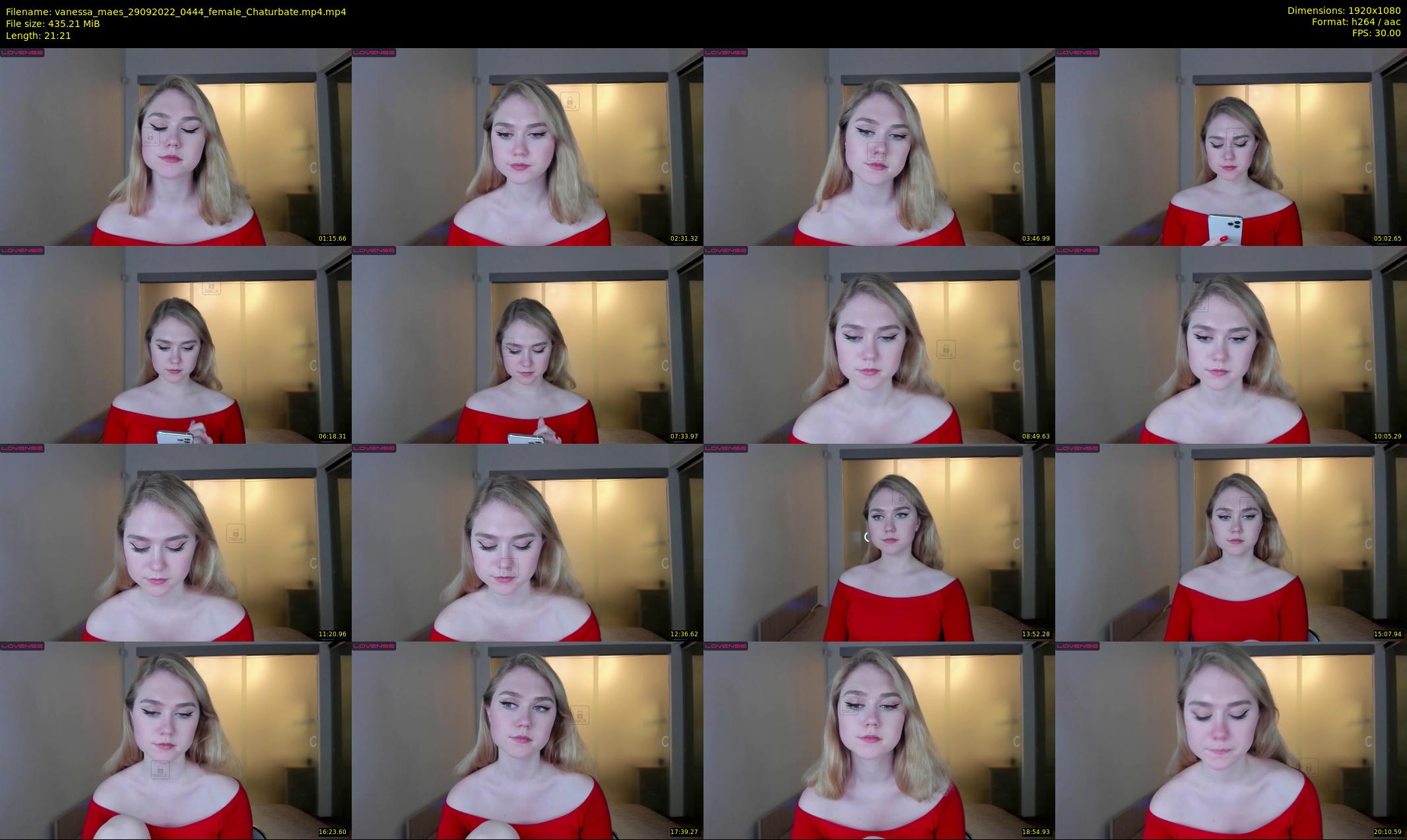 vanessa_maes — 22 minute Chaturbate female cam show recording, 1080p, Sep 29, 2022