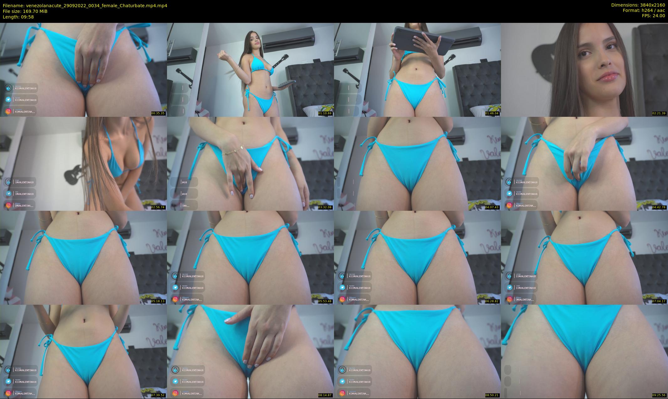 venezolanacute — 10 minute Chaturbate female cam show recording, 4K, Sep 29, 2022