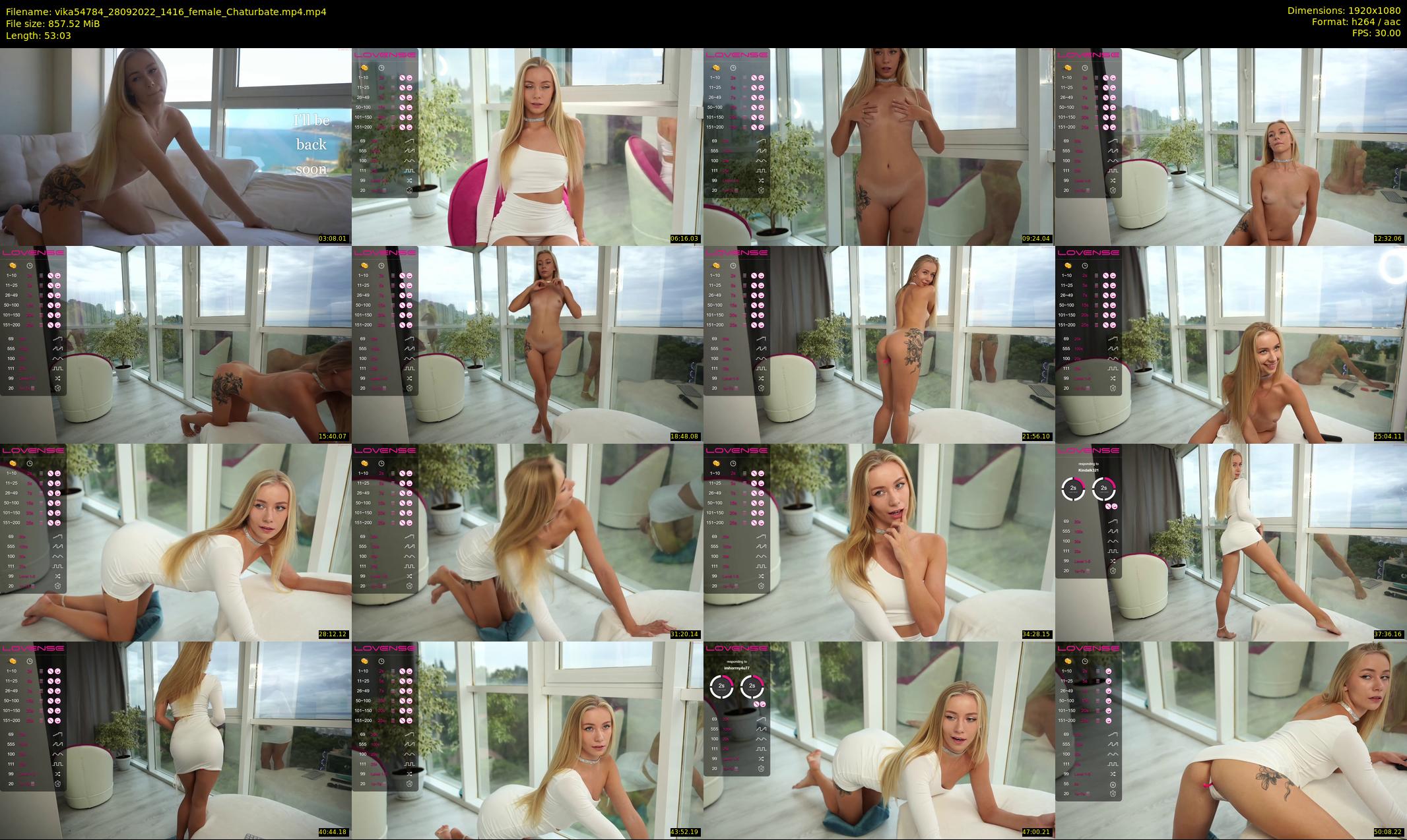vika54784 — 54 minute Chaturbate female cam show recording, 1080p, Sep 28, 2022