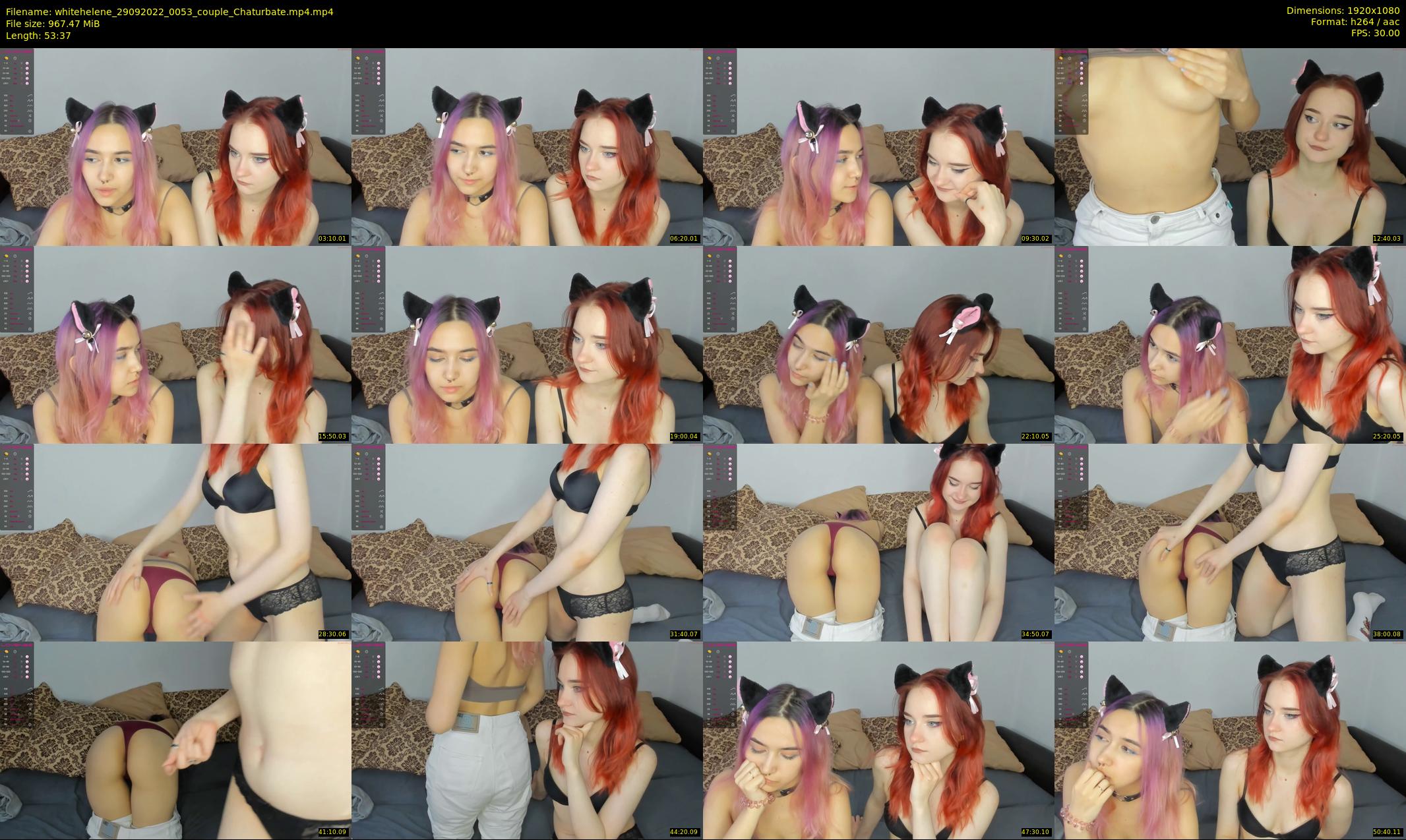 whitehelene — 54 minute Chaturbate female cam show recording, 1080p, Sep 29, 2022