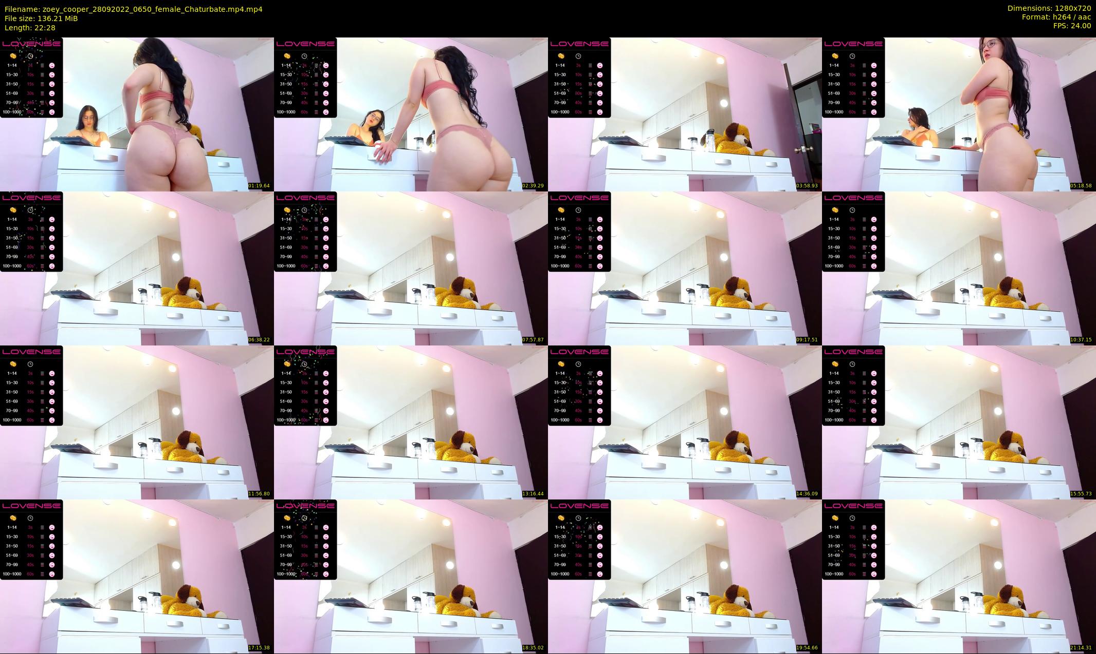 zoey_cooper — 23 minute Chaturbate female cam show recording, 720p, Sep 28, 2022