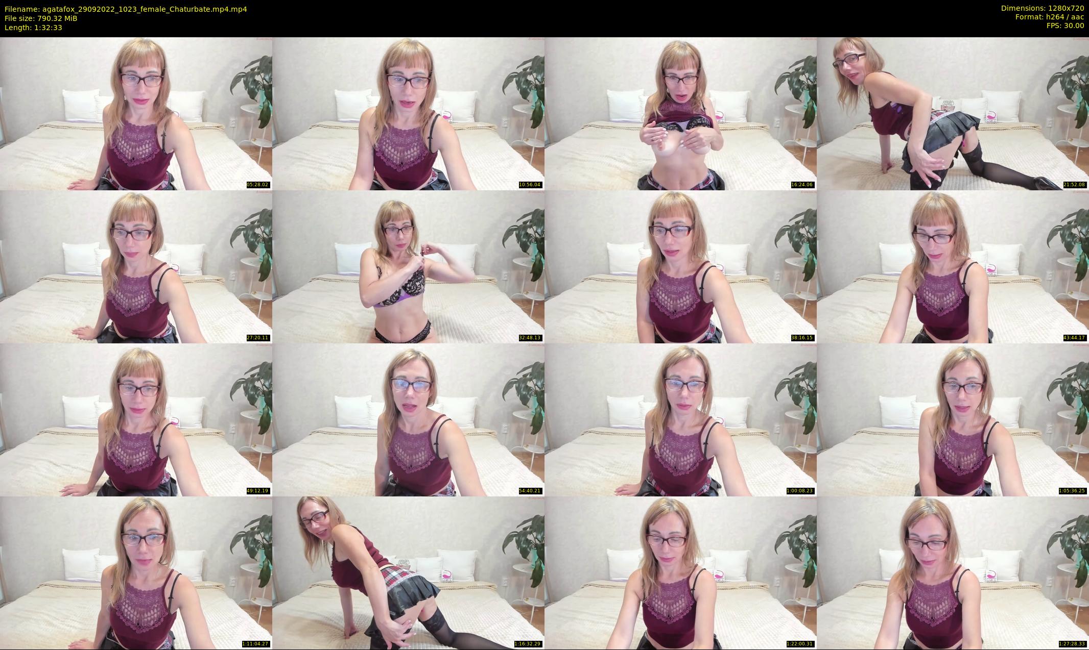 agatafox — 93 minute Chaturbate female cam show recording, 720p, Sep 29, 2022