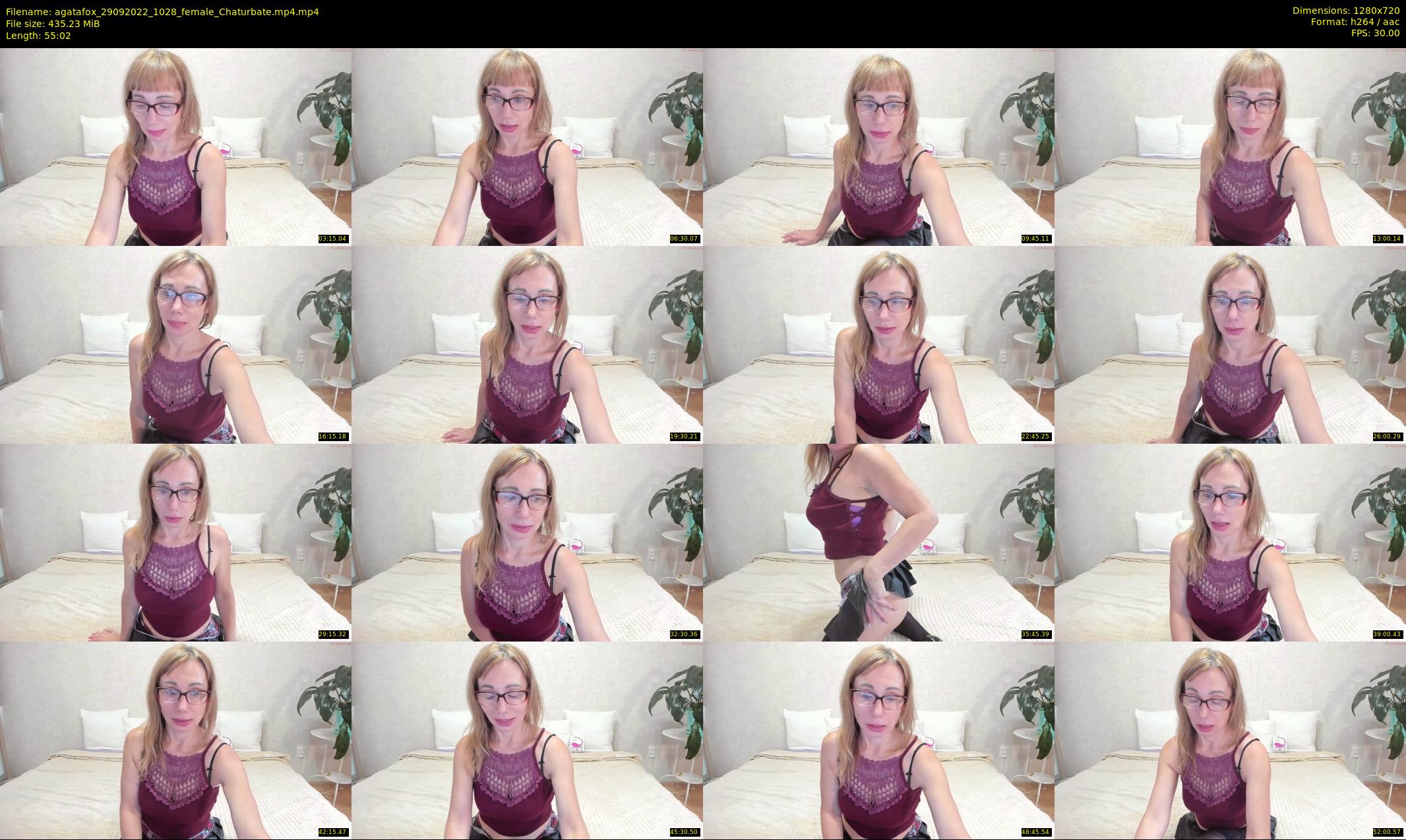 agatafox — 56 minute Chaturbate female cam show recording, 720p, Sep 29, 2022