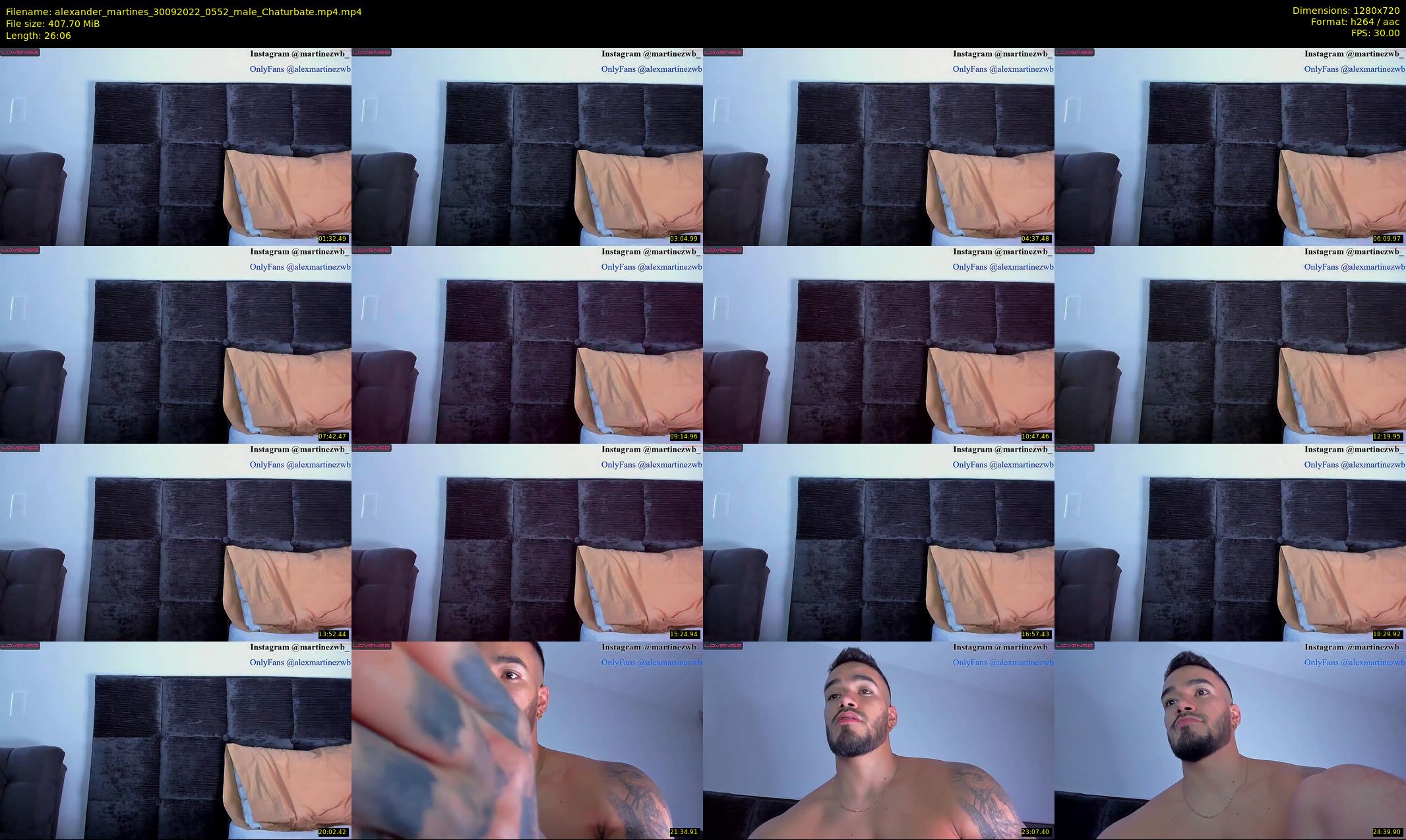 alexander_martines — 27 minute Chaturbate male cam show recording, 720p, Sep 30, 2022