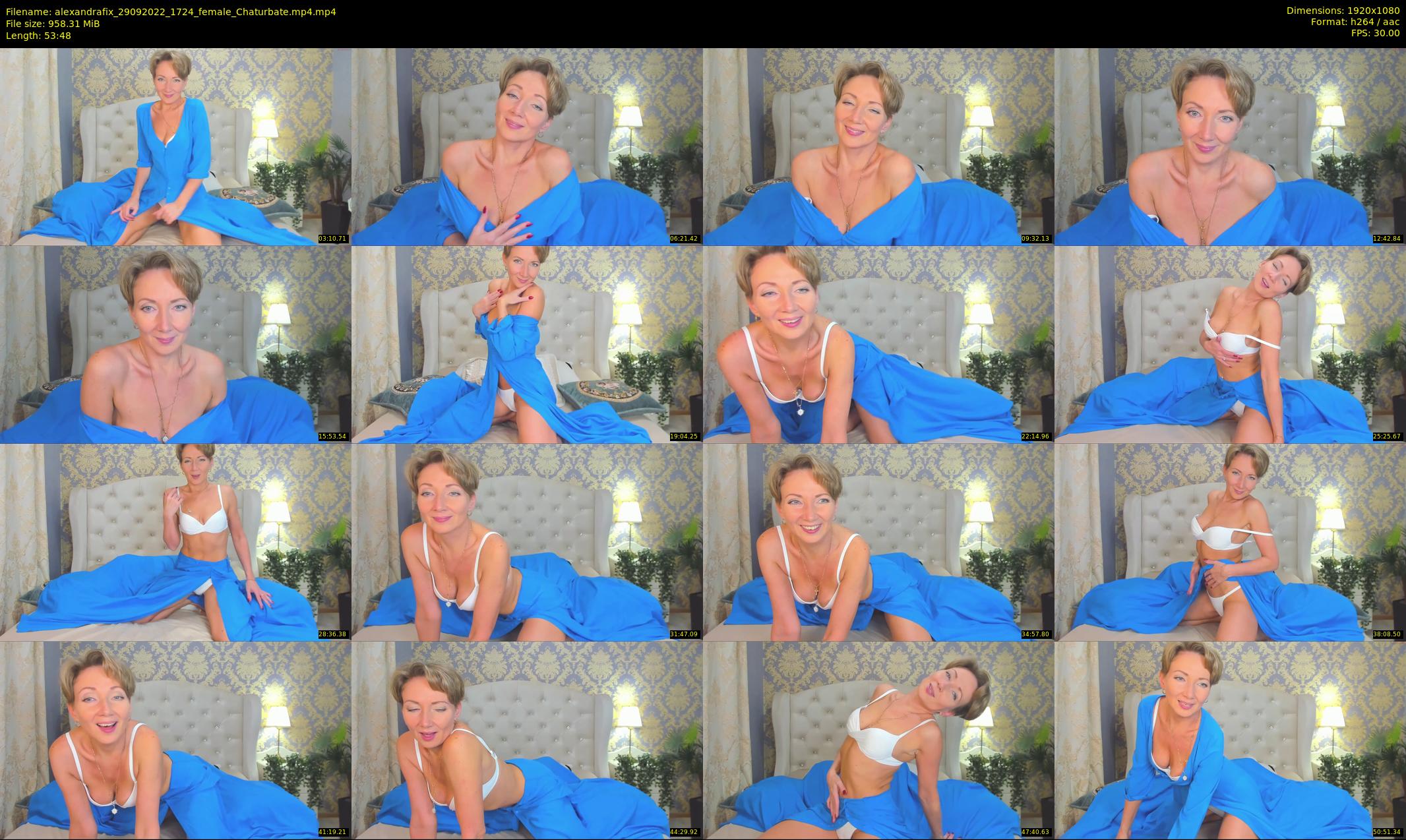 alexandrafix — 54 minute Chaturbate female cam show recording, 1080p, Sep 29, 2022