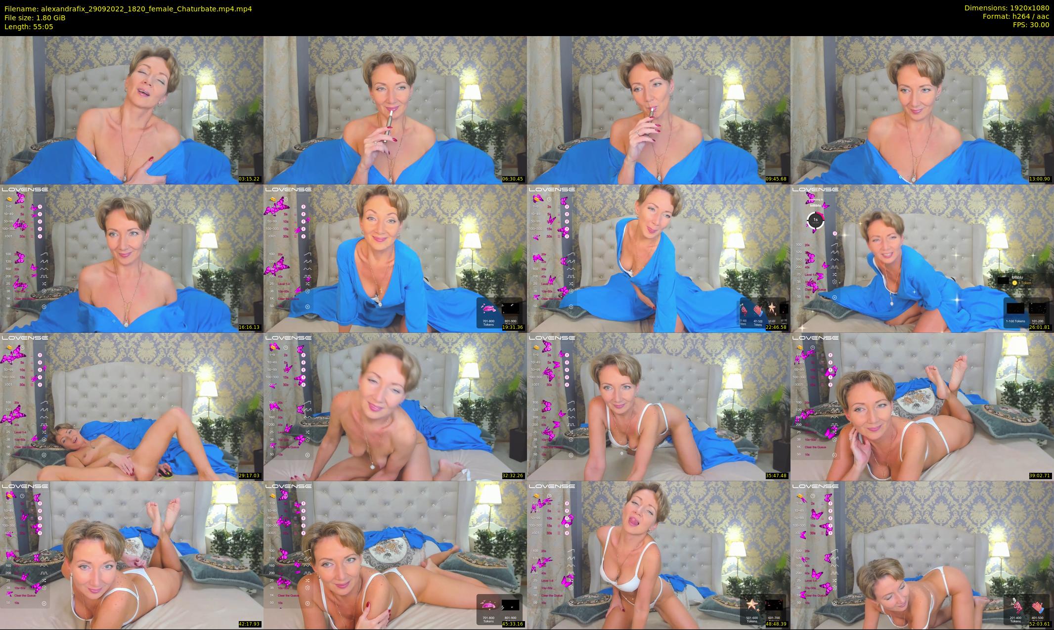 alexandrafix — 56 minute Chaturbate female cam show recording, 1080p, Sep 29, 2022