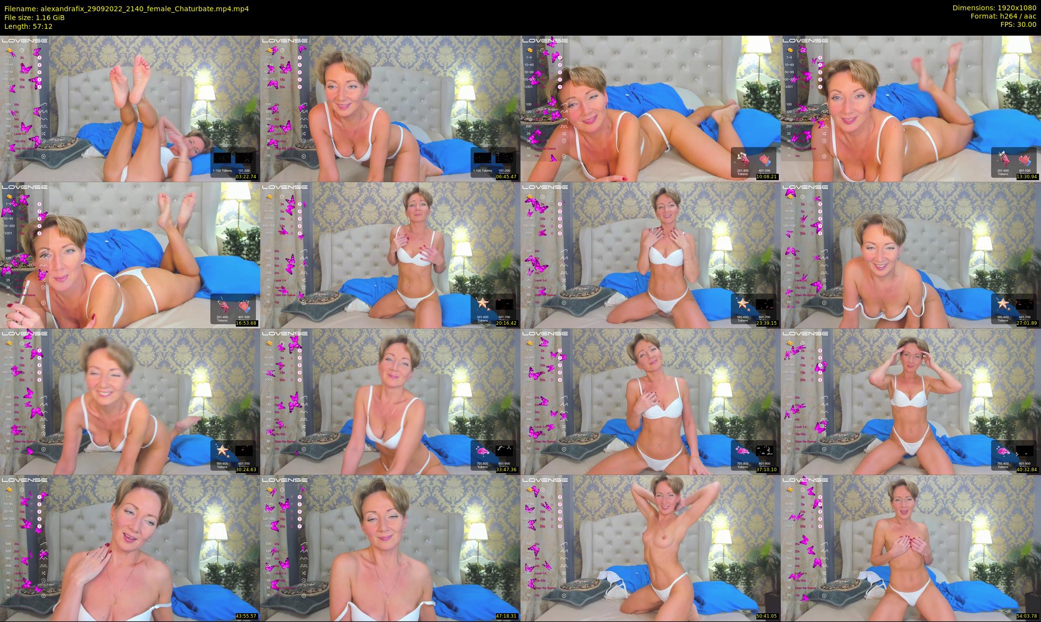 alexandrafix — 58 minute Chaturbate female cam show recording, 1080p, Sep 29, 2022