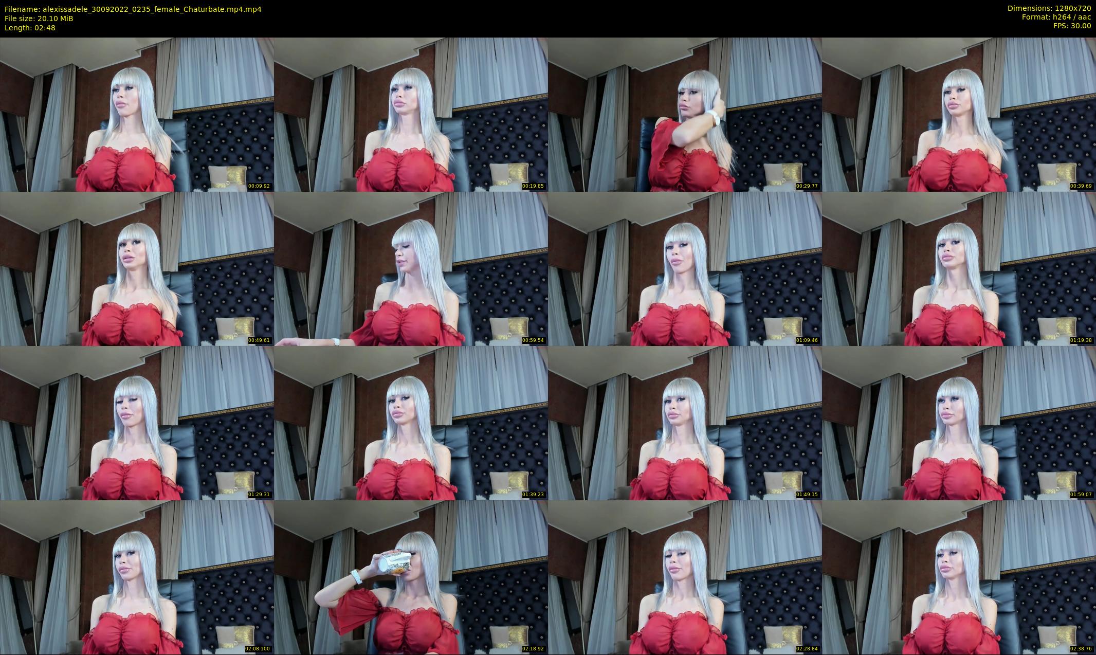 alexissadele — 3 minute Chaturbate female cam show recording, 720p, Sep 30, 2022