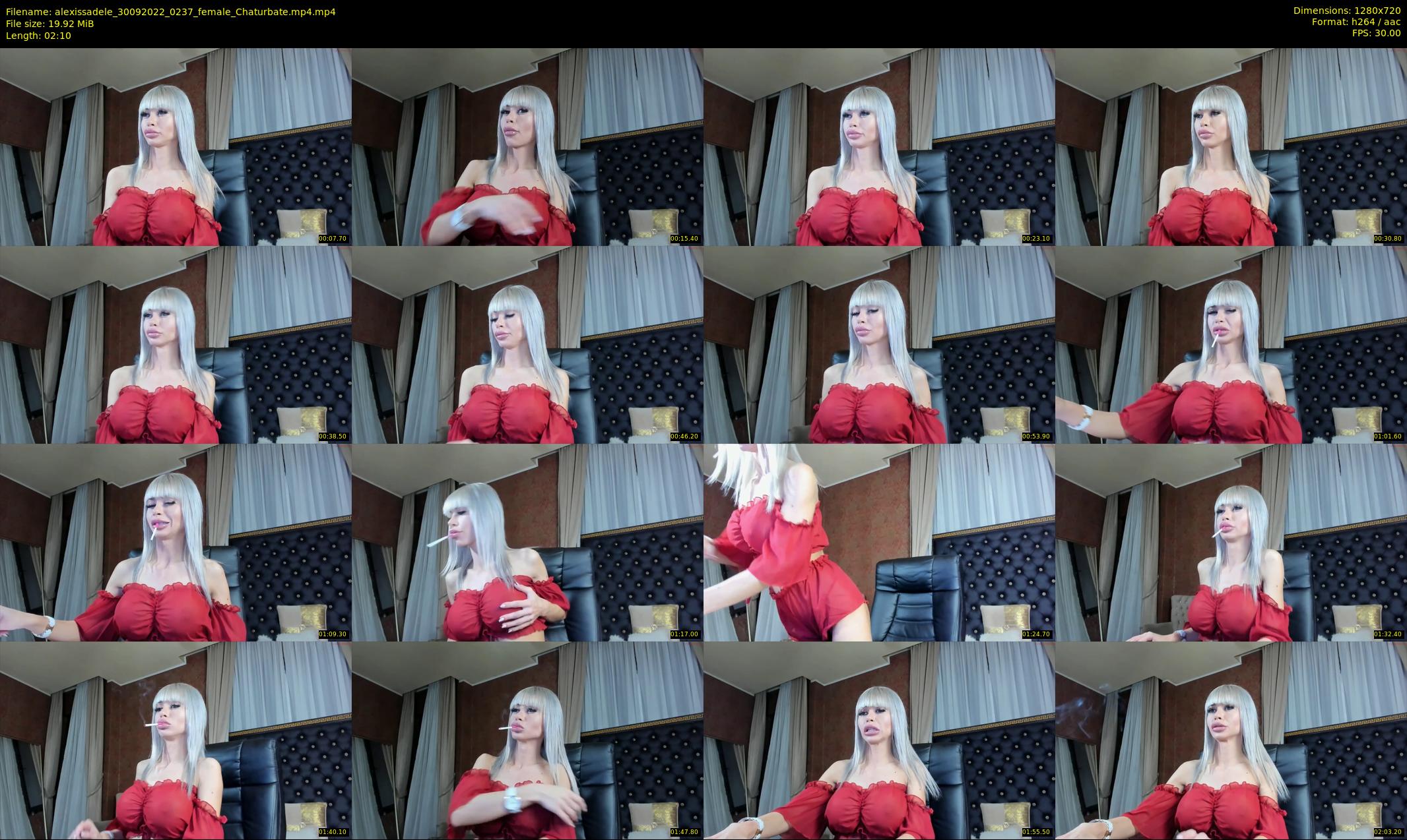 alexissadele — 3 minute Chaturbate female cam show recording, 720p, Sep 30, 2022