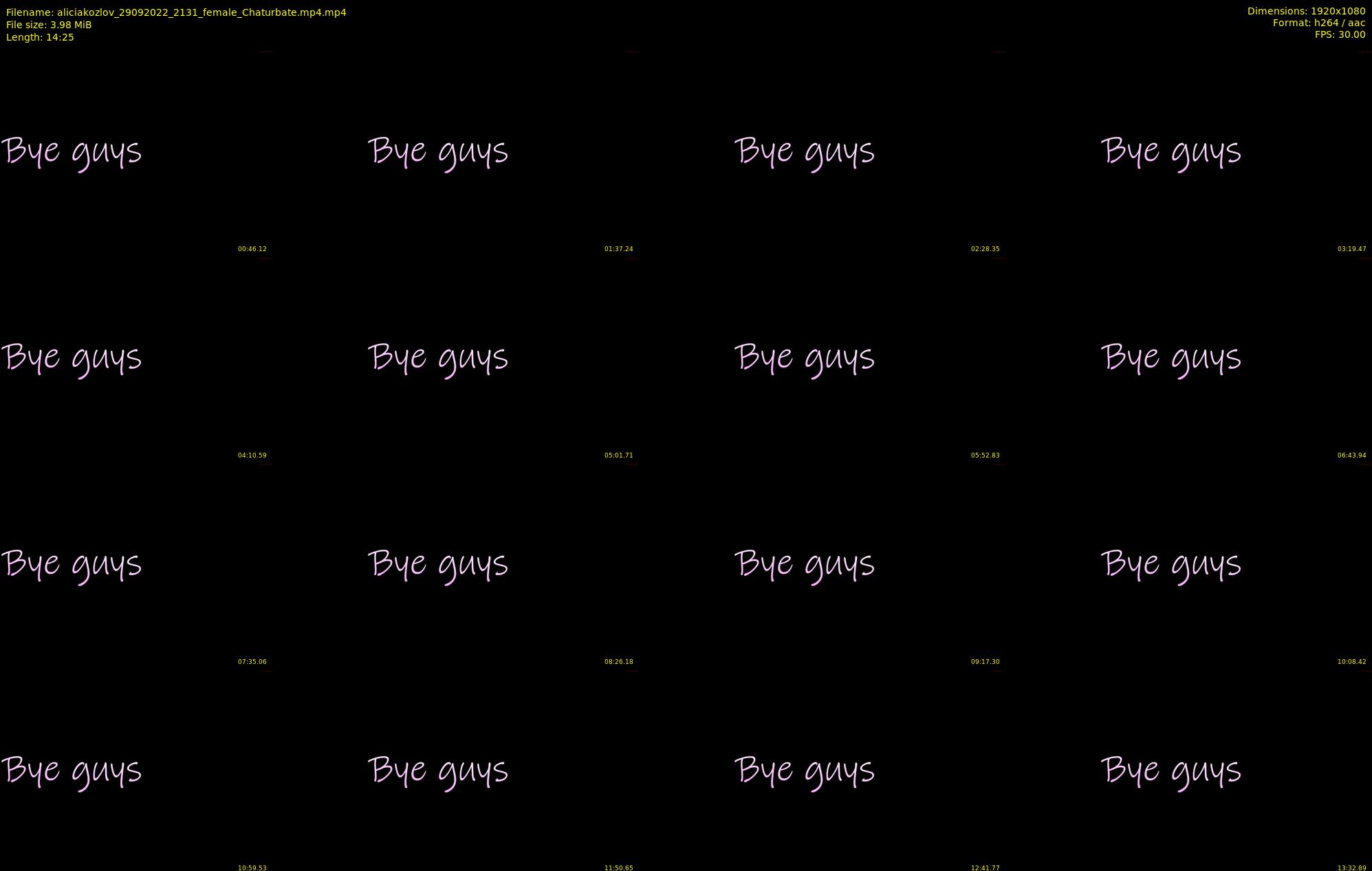 aliciakozlov — 15 minute Chaturbate female cam show recording, 1080p, Sep 29, 2022