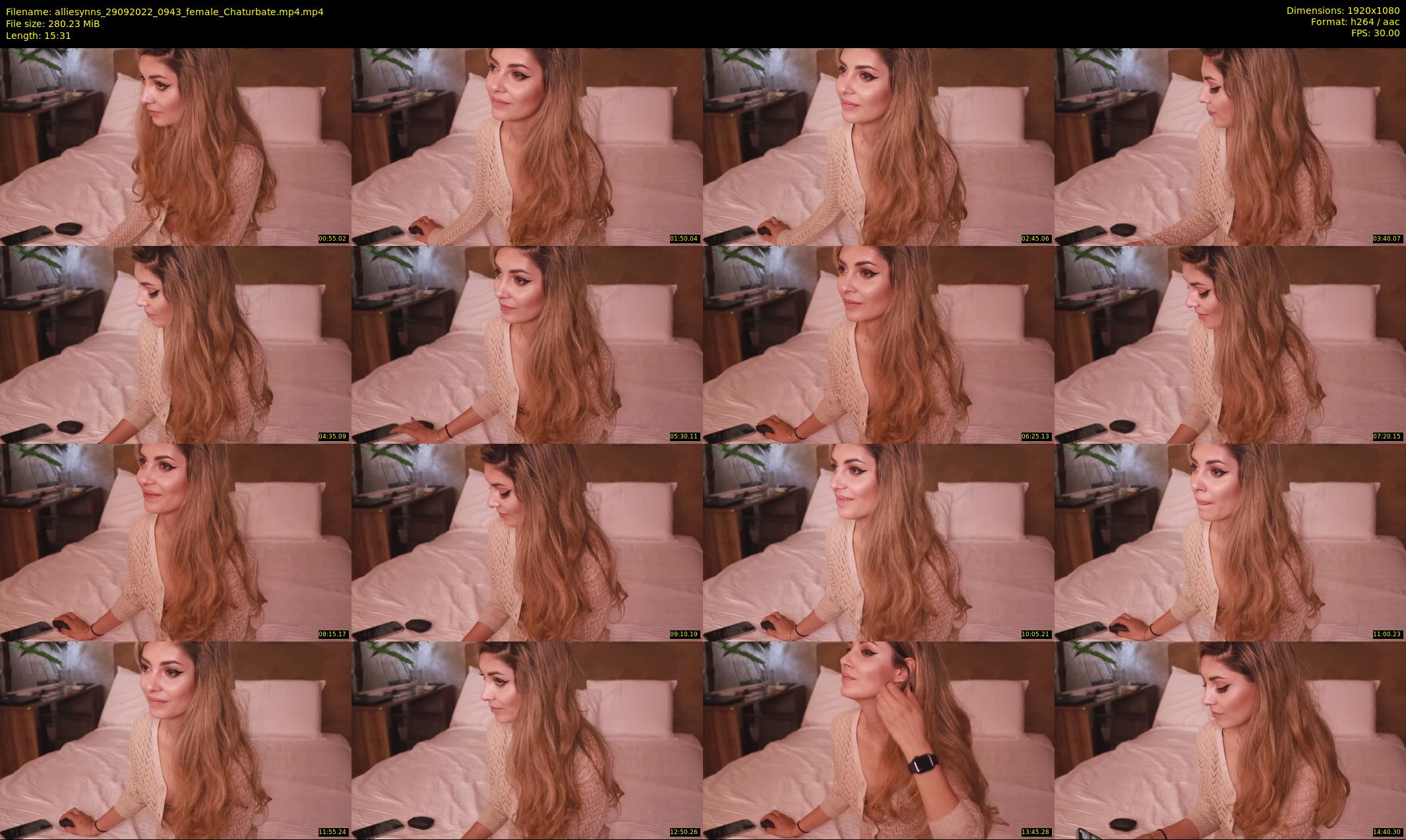 alliesynns — 16 minute Chaturbate female cam show recording, 1080p, Sep 29, 2022